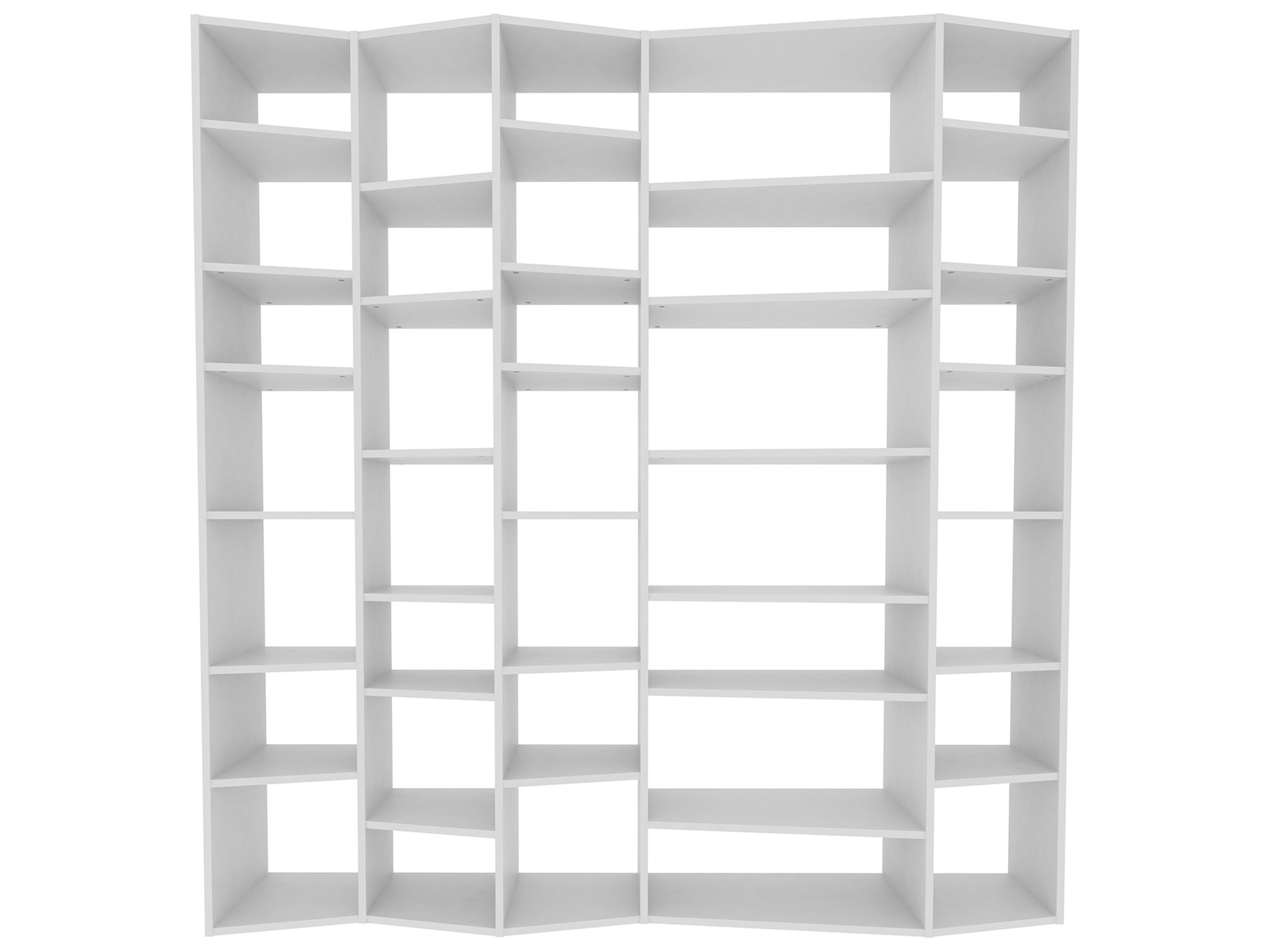 TemaHome Valsa Pure White Bookcase