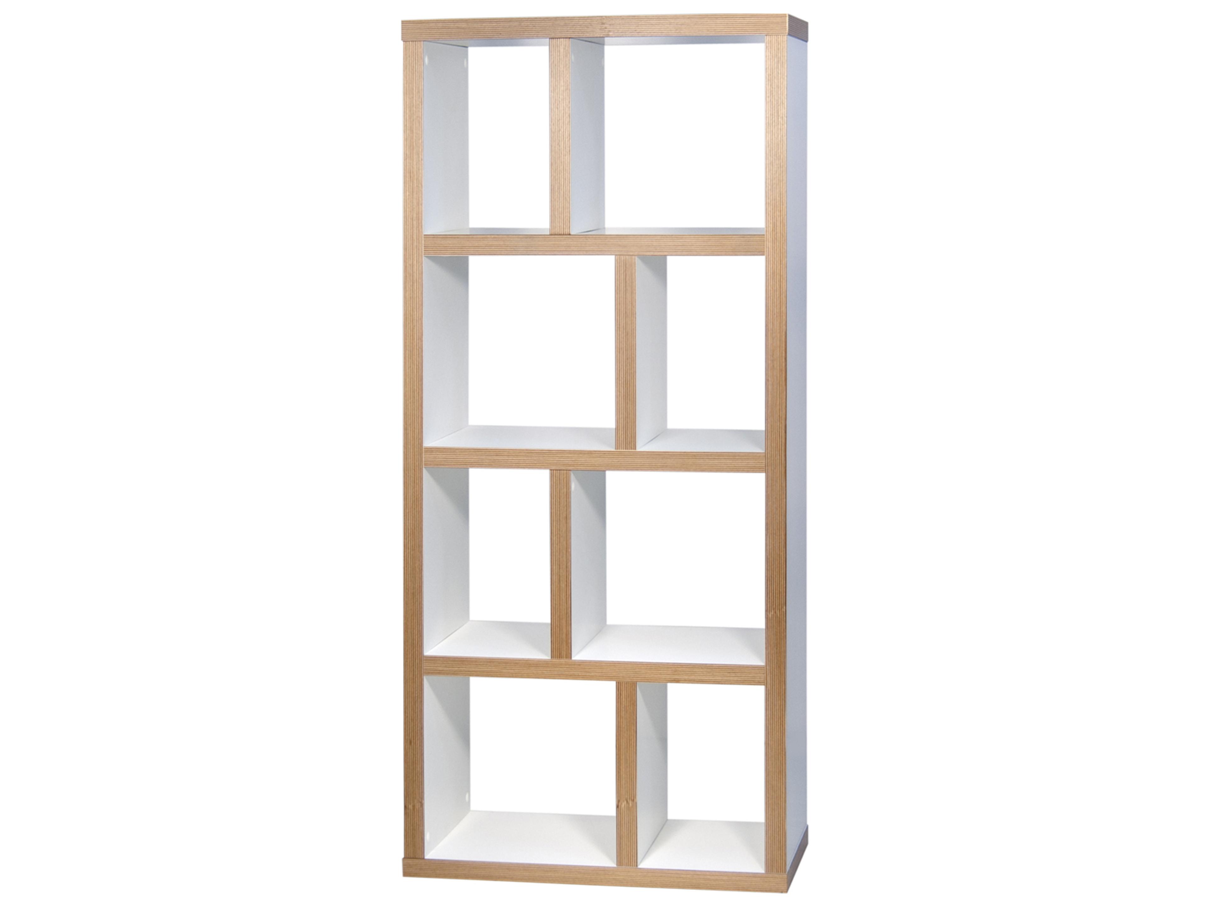 TemaHome Berlin Pure White Plywood Bookcase