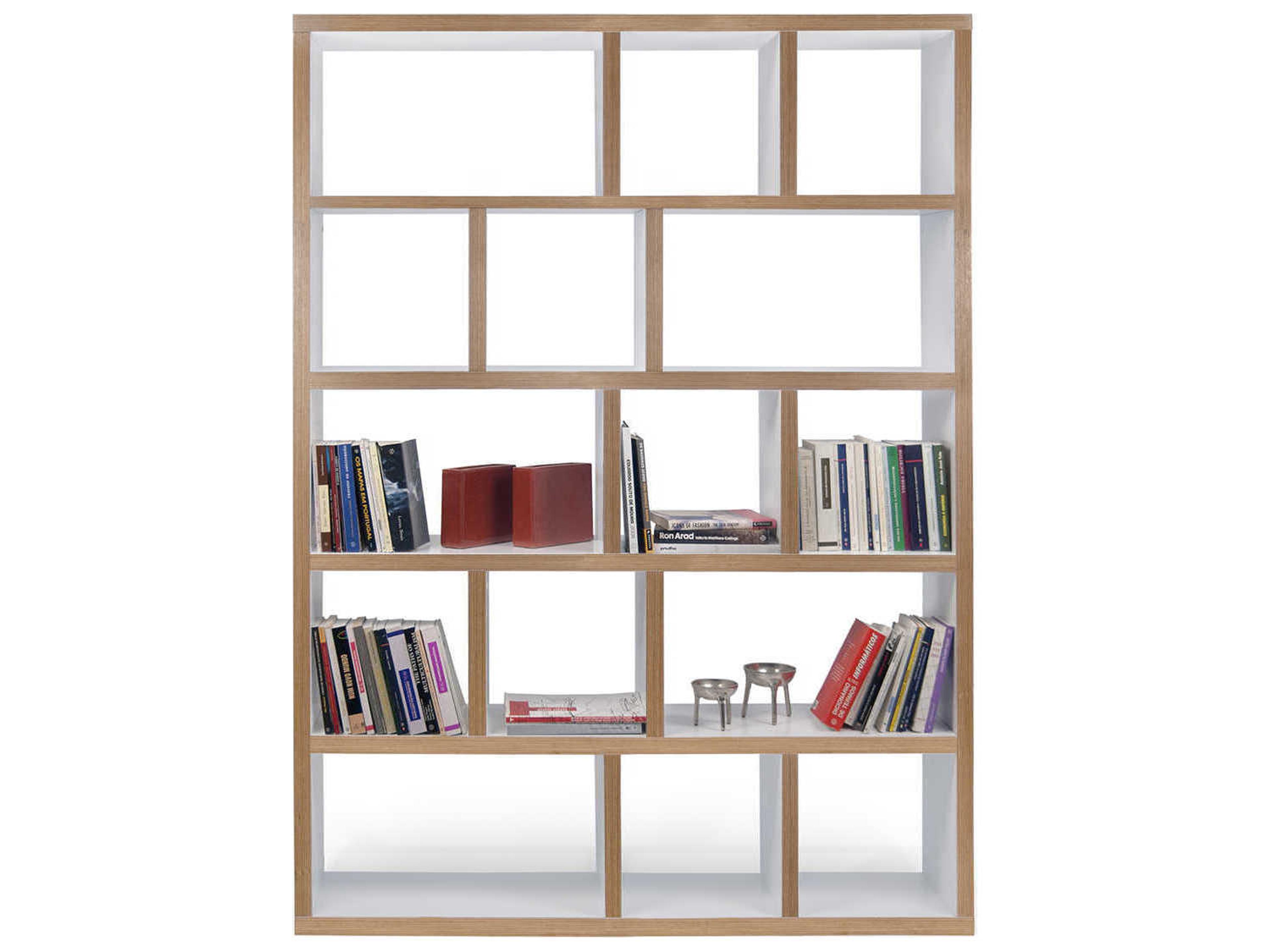 TemaHome Berlin Pure White Plywood Bookcase