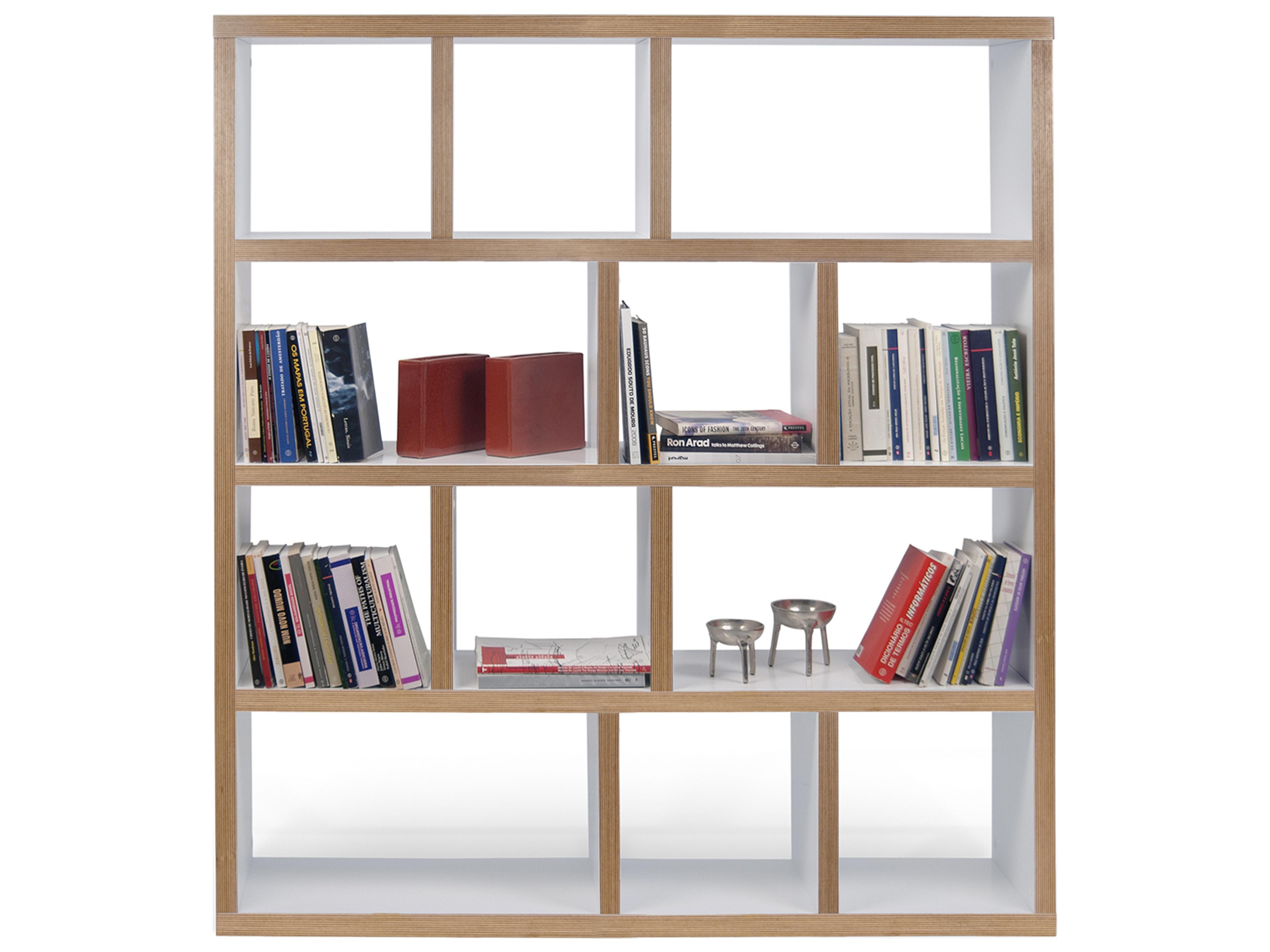 TemaHome Berlin Pure White Plywood Bookcase