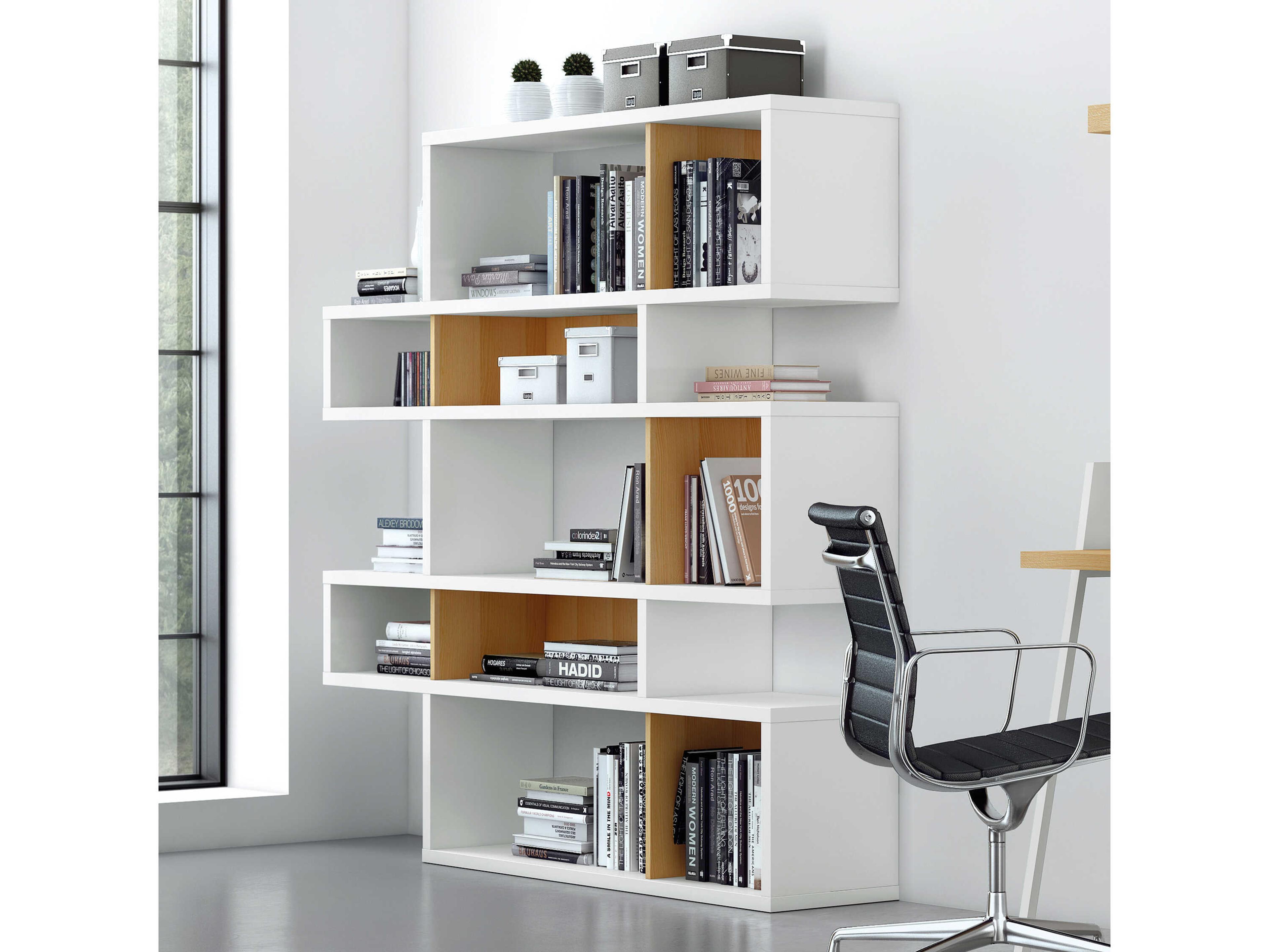 TemaHome London Pure White Frame Bookcase