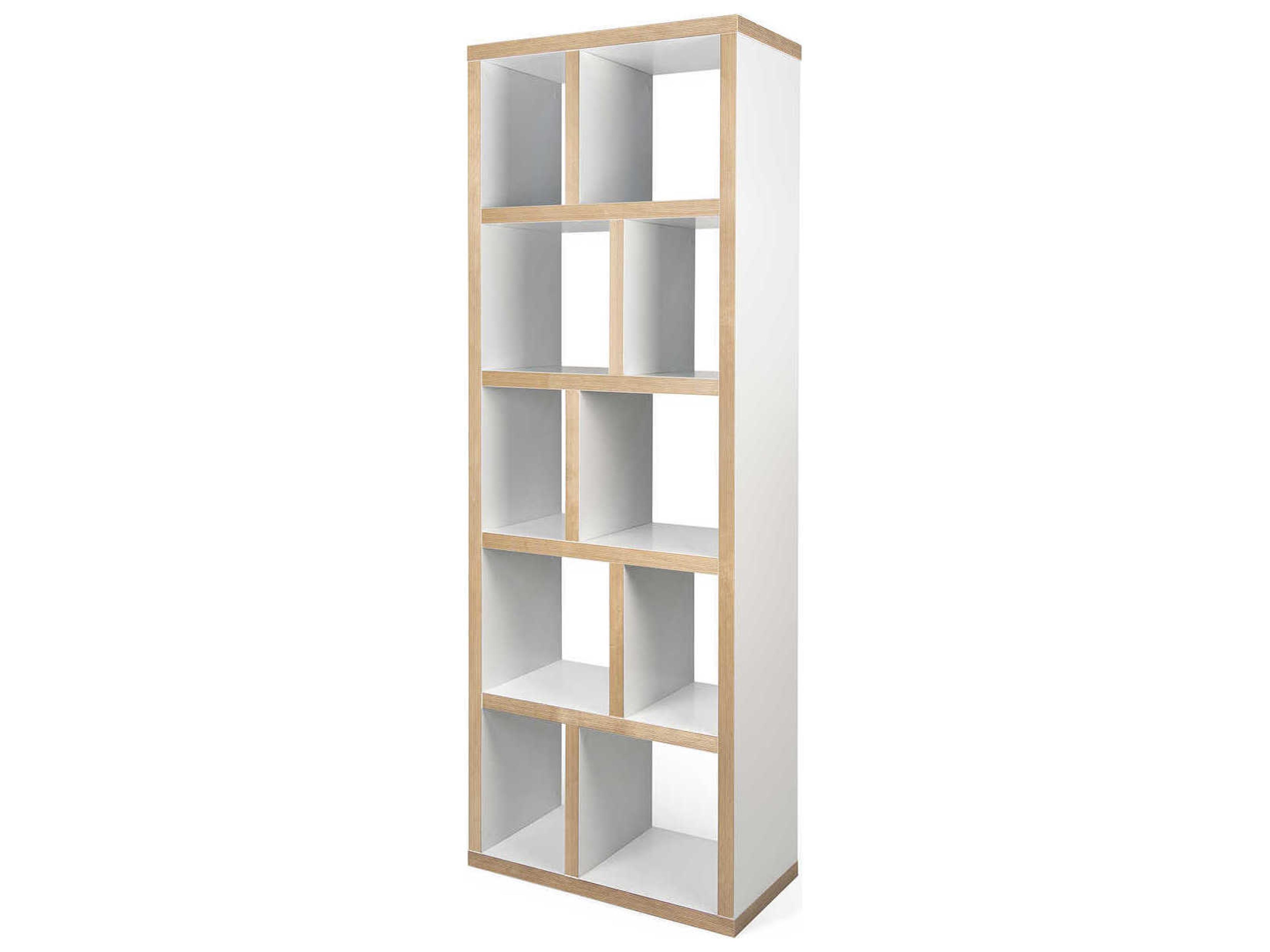 TemaHome Berlin Pure White Plywood Bookcase