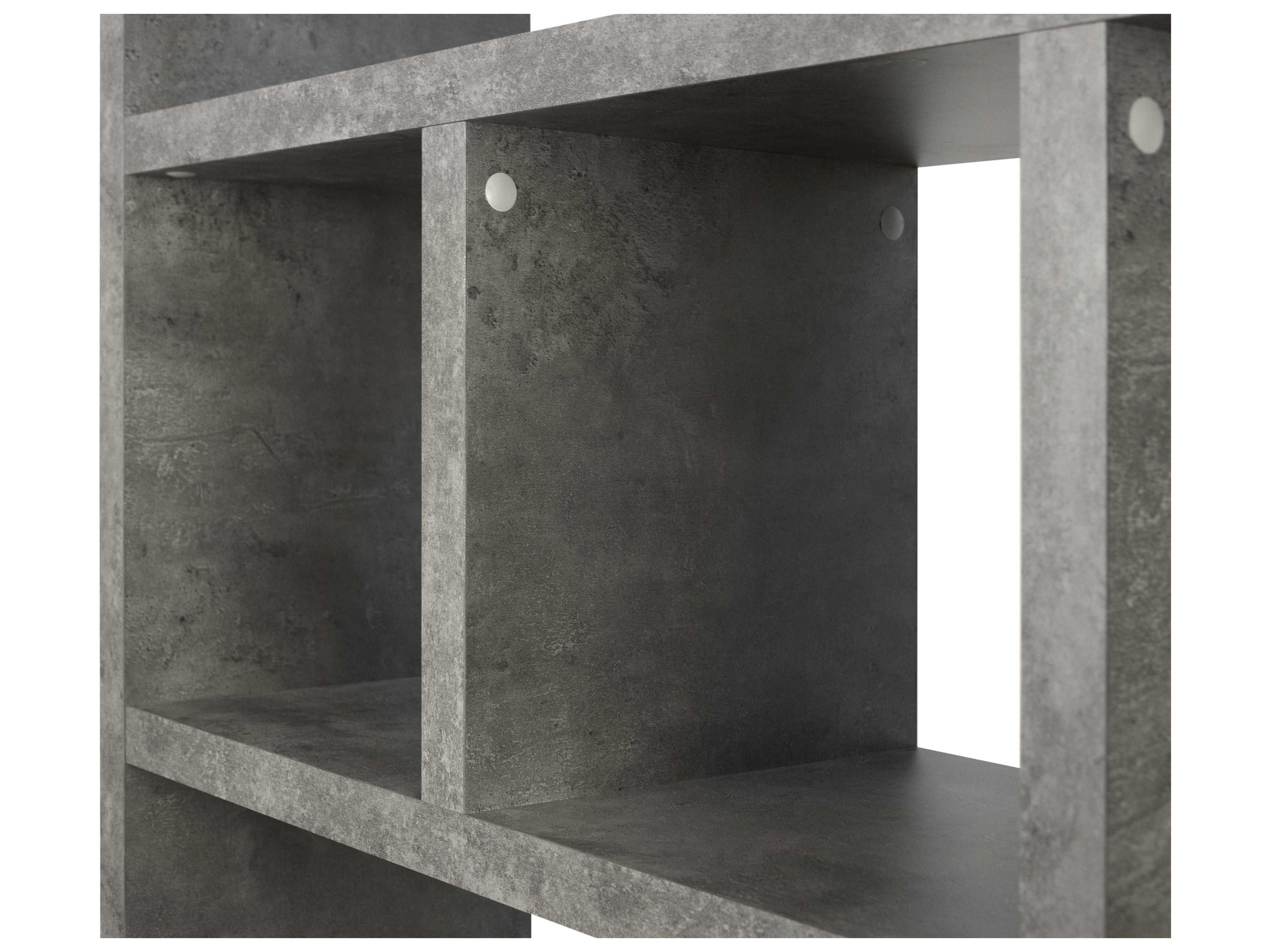 TemaHome Berlin Concrete Look Bookcase