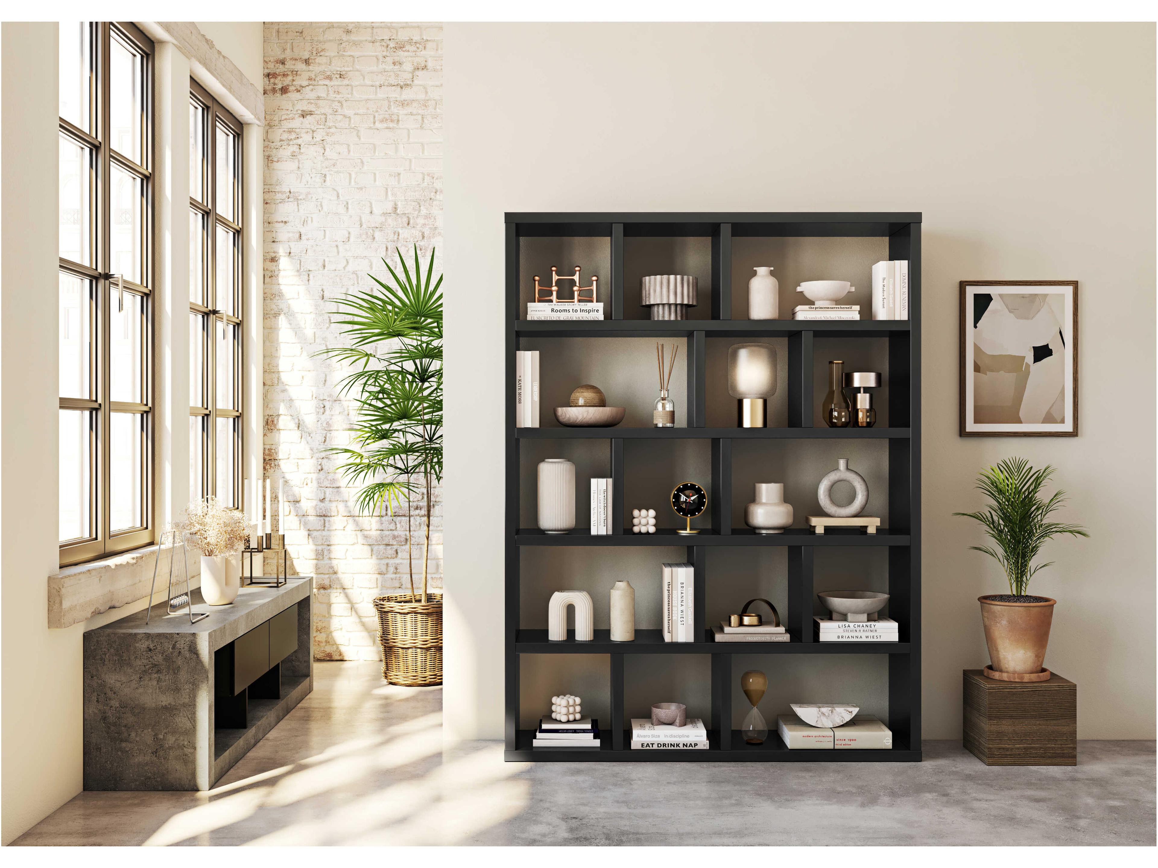 TemaHome Berlin Pure Black Bookcase