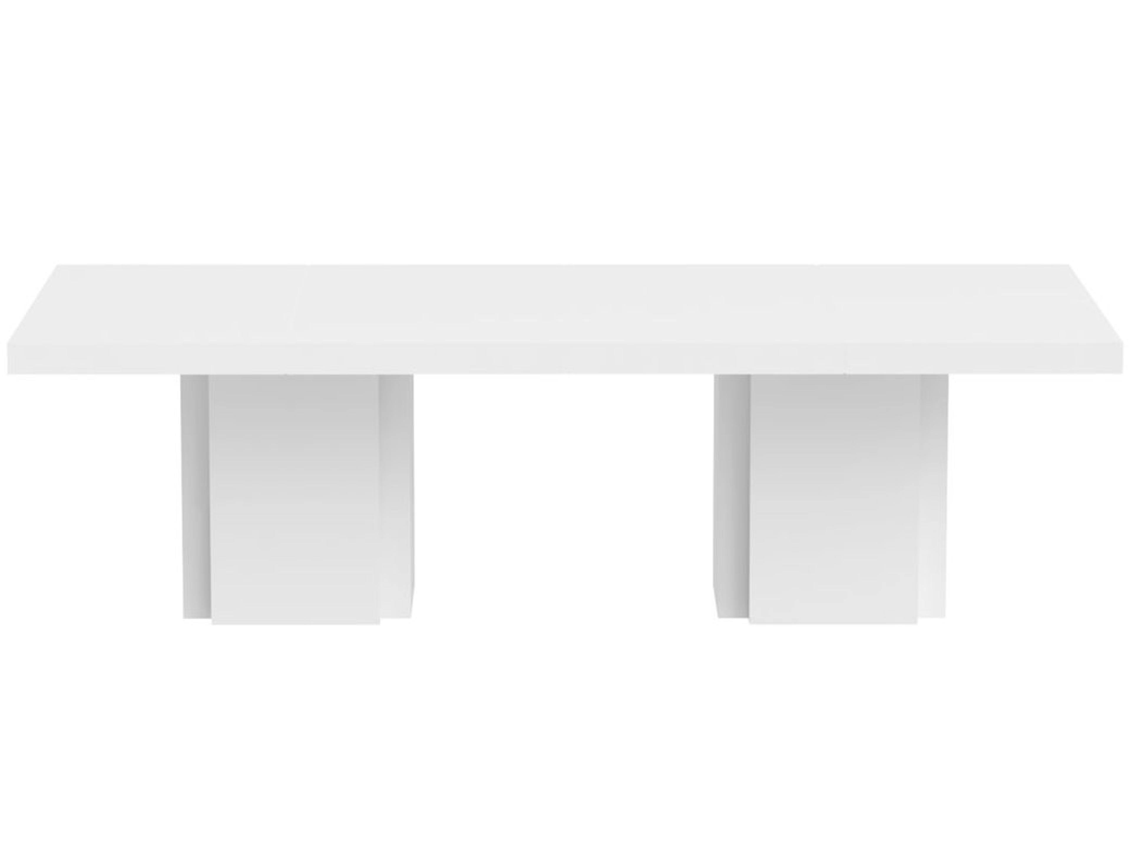 Dusk High Gloss White Conference Table Desk