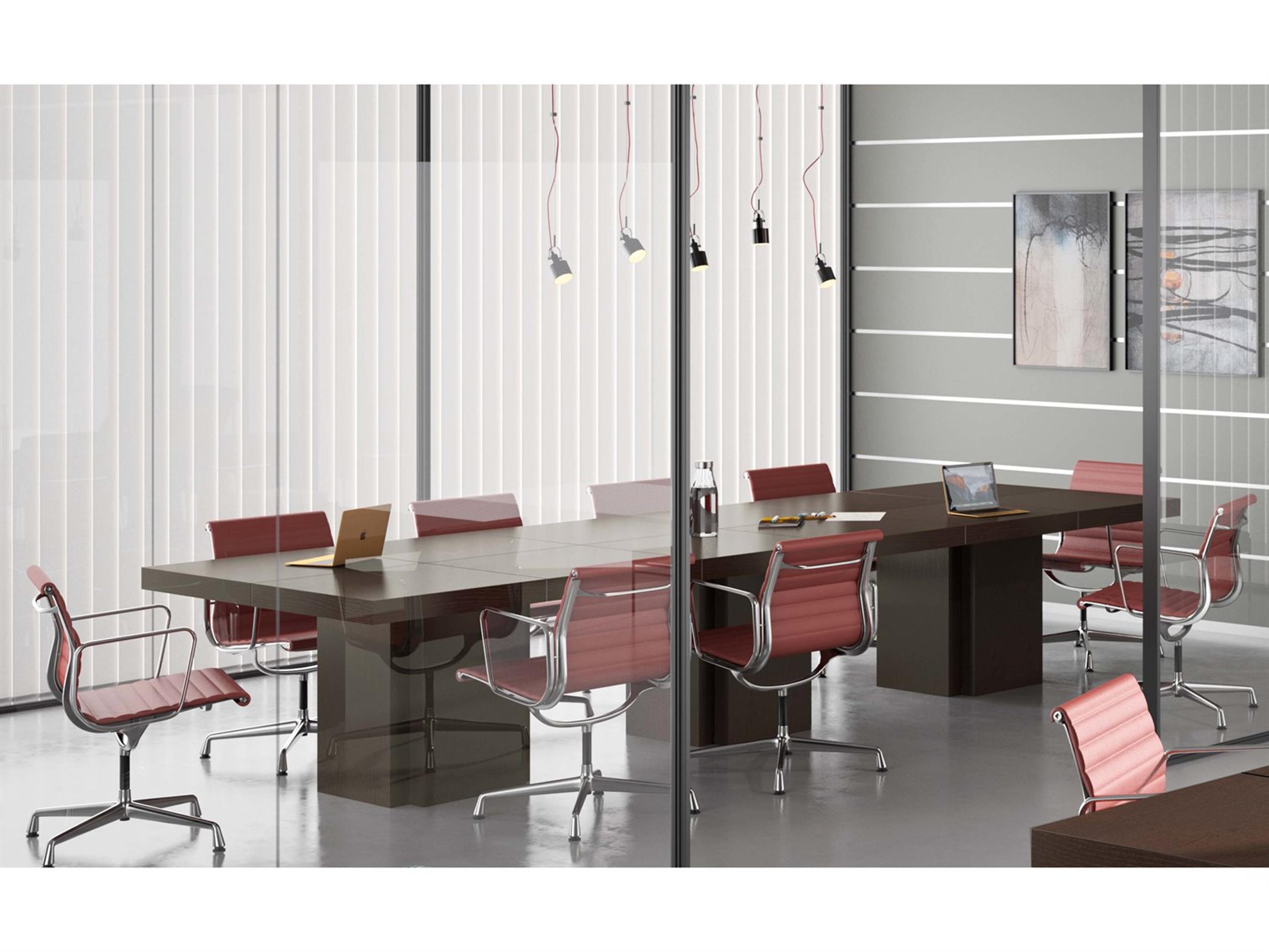 TemaHome Dusk Chocolate Brown Conference Table Desk