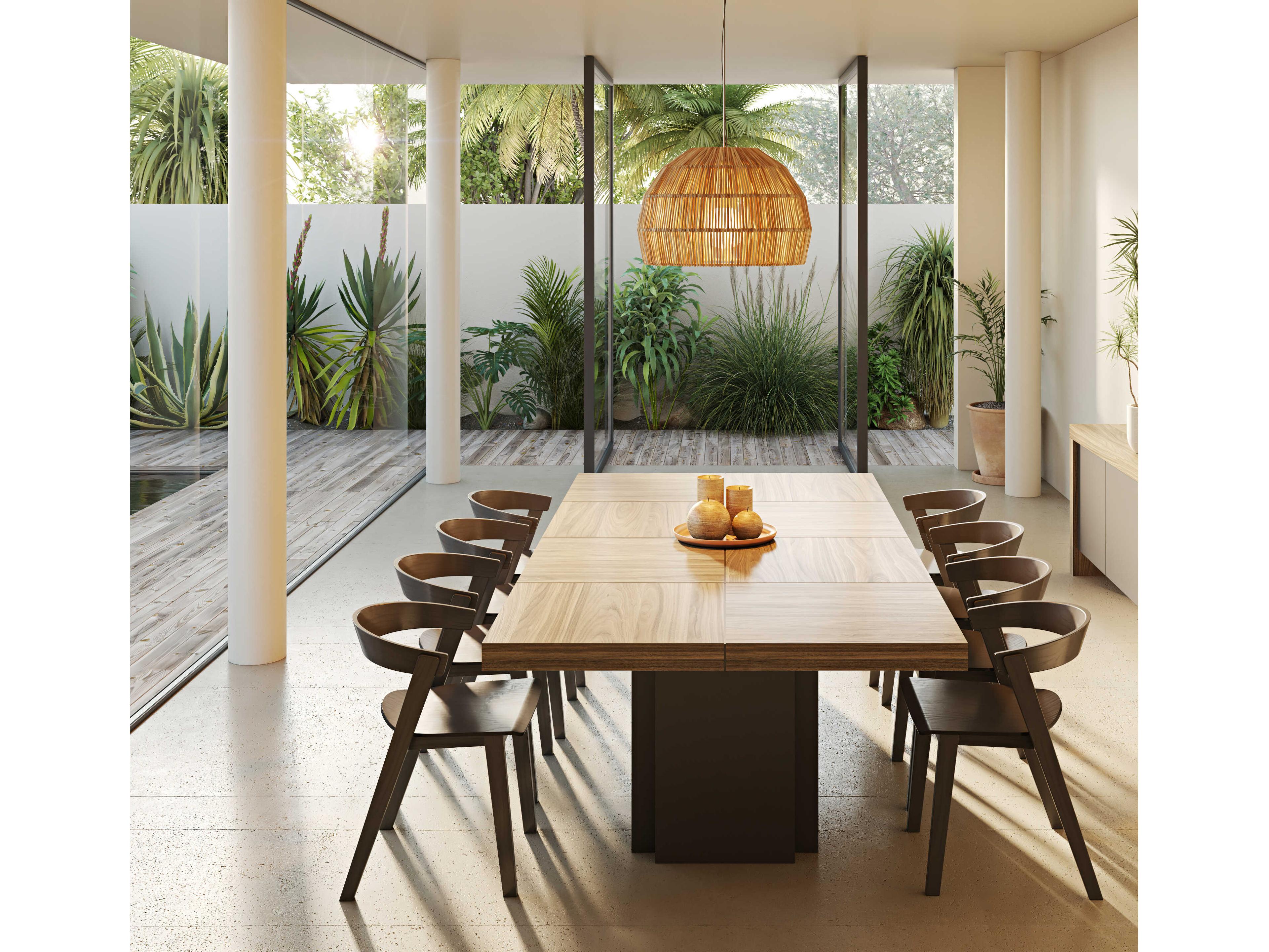 TemaHome Dusk Melamine Walnut & Pure Black Brown Conference Table Desk