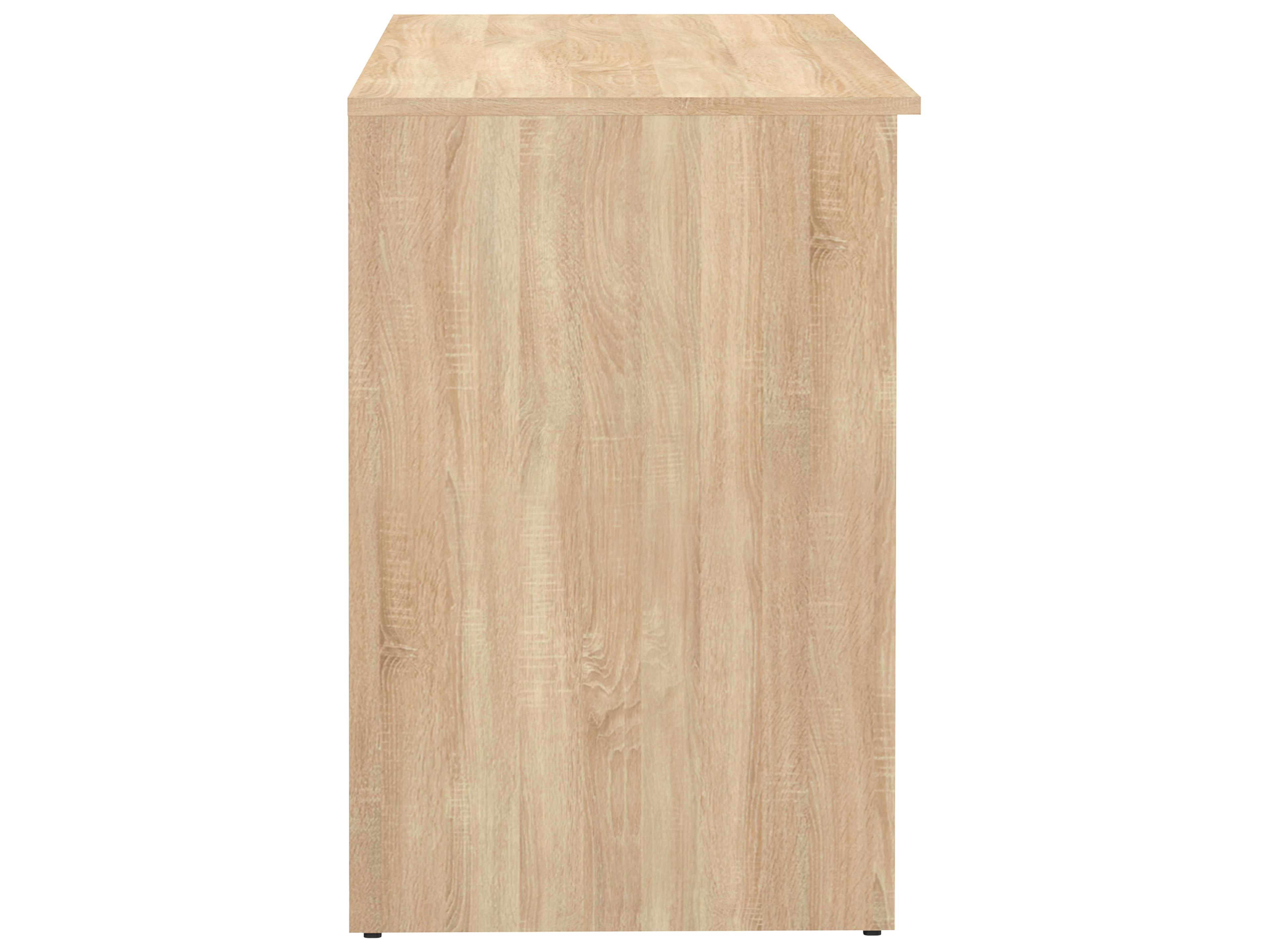 TemaHome Oxford Black Oak Wood Computer Desk