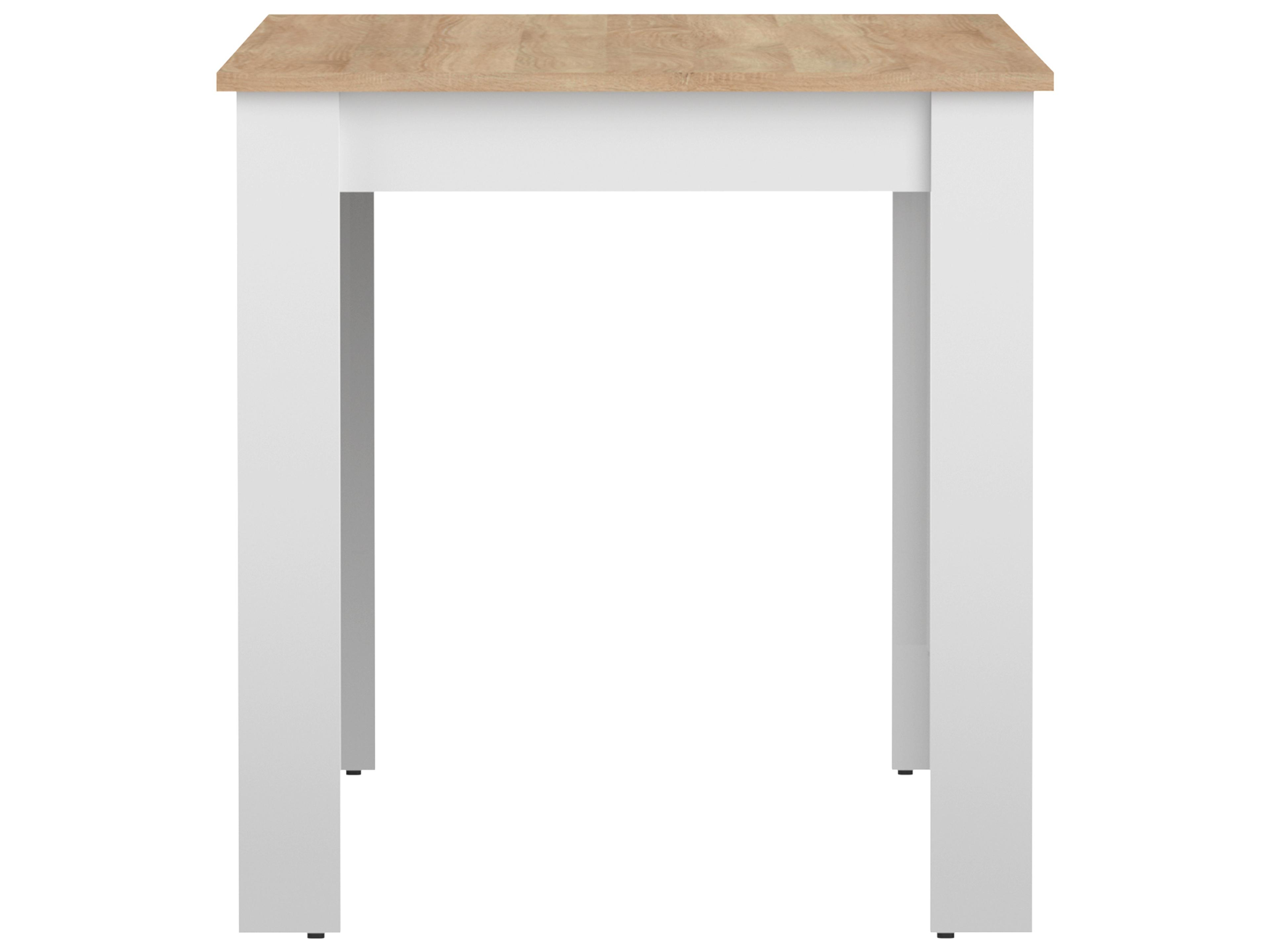 TemaHome Nice Rectangular Wood White Oak Color Dining Table