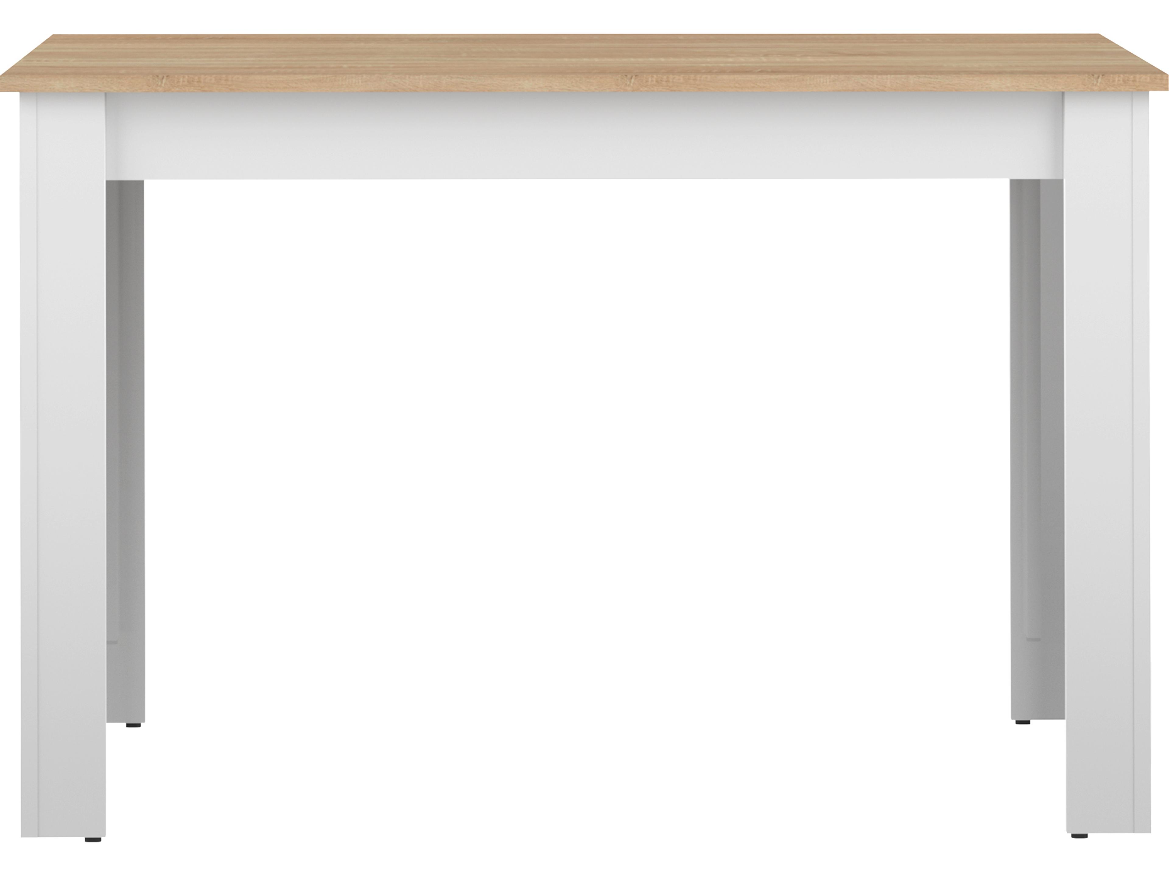 TemaHome Nice Rectangular Wood White Oak Color Dining Table