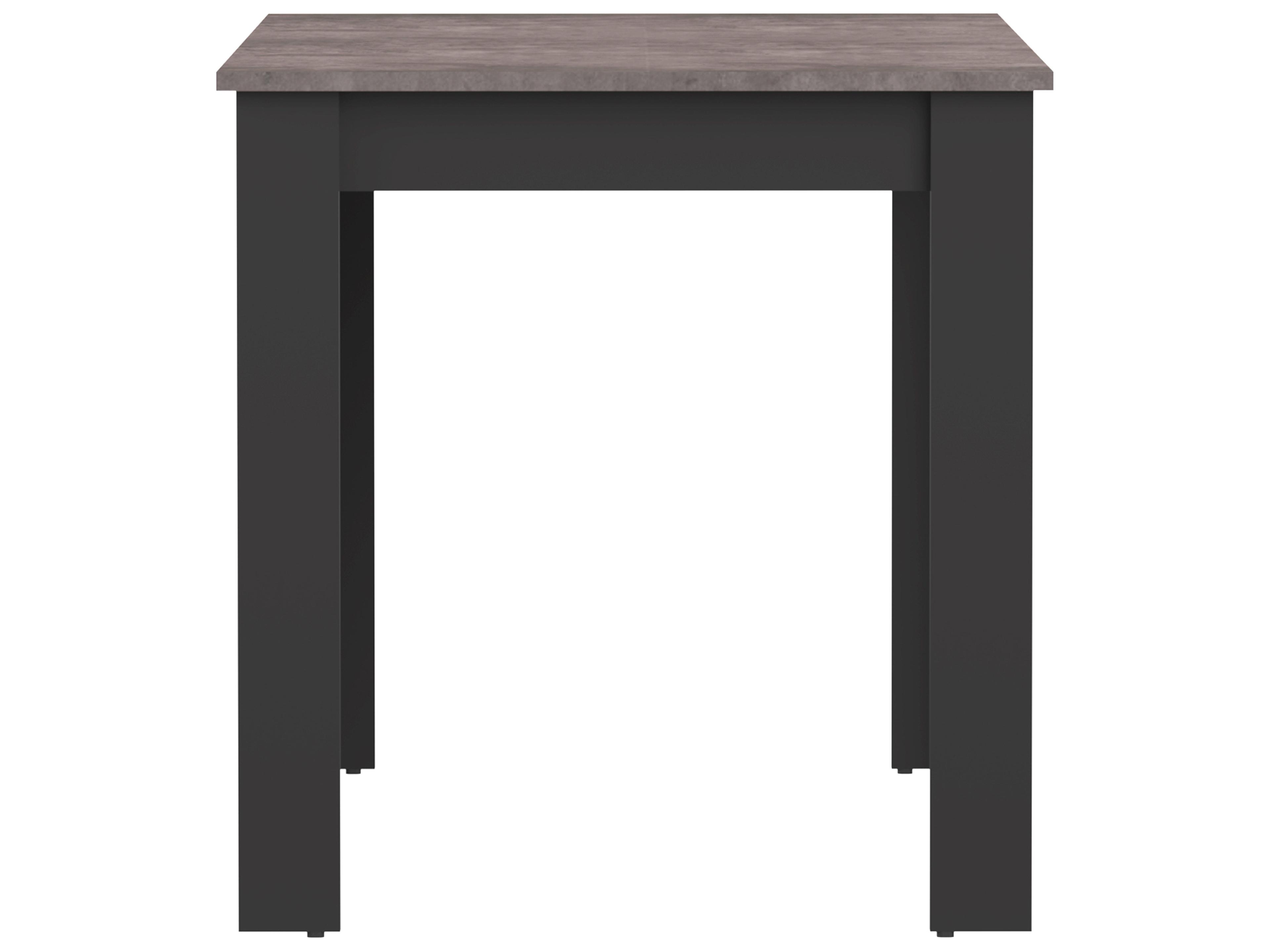 TemaHome Nice Rectangular Wood Black Concrete Look Dining Table