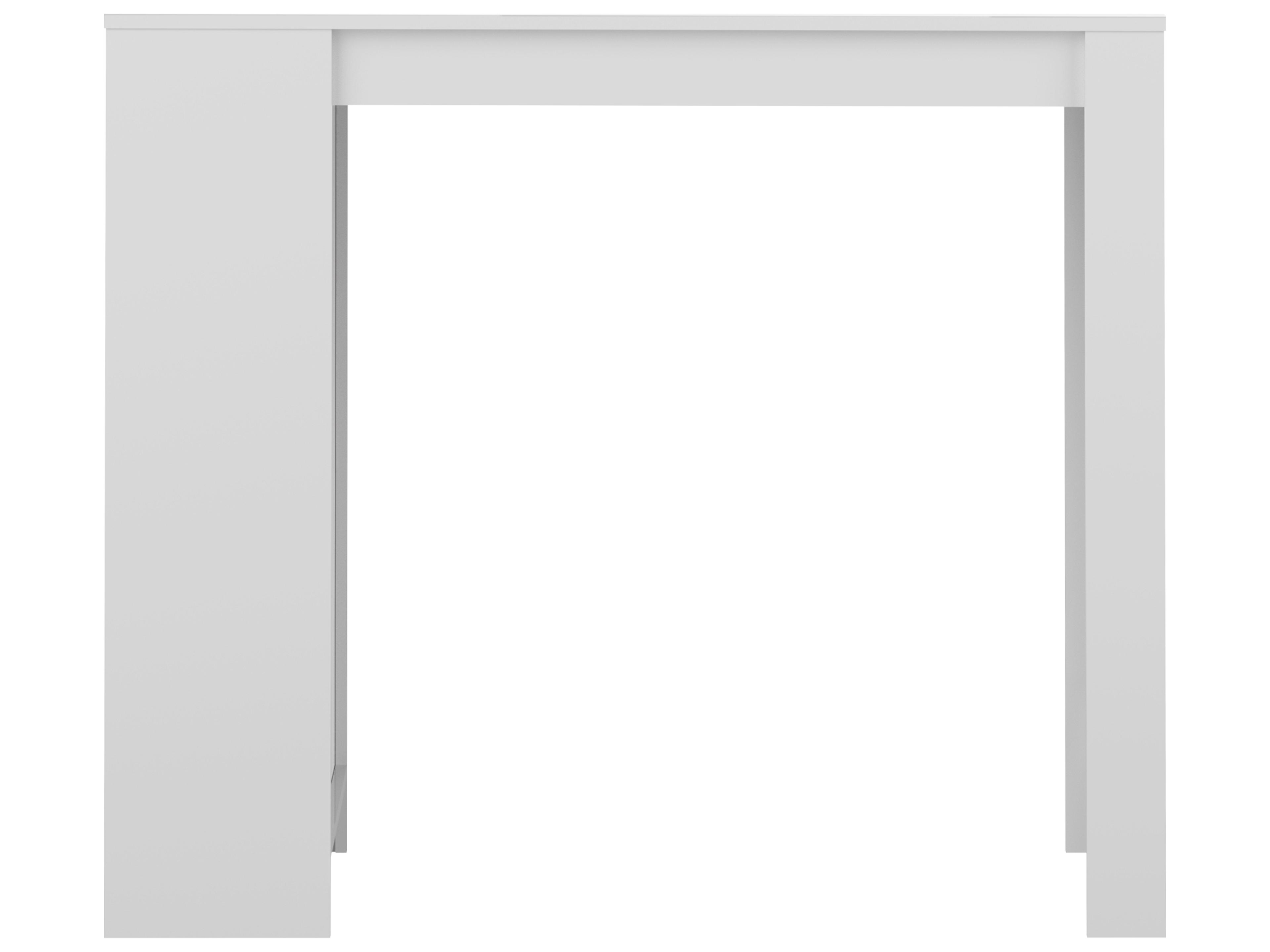 TemaHome Aravis White Rectangular Bar Table