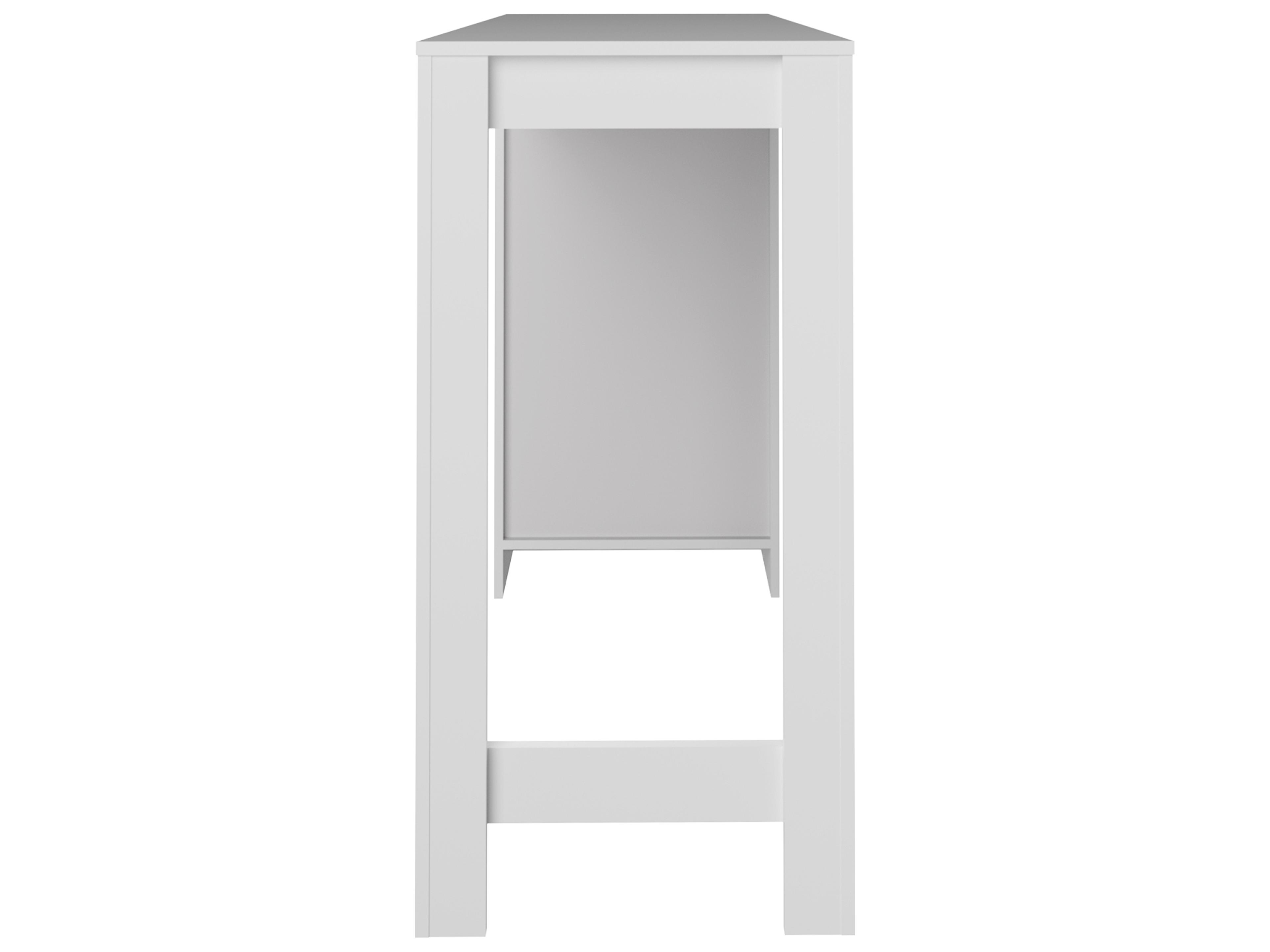 TemaHome Aravis White Rectangular Bar Table