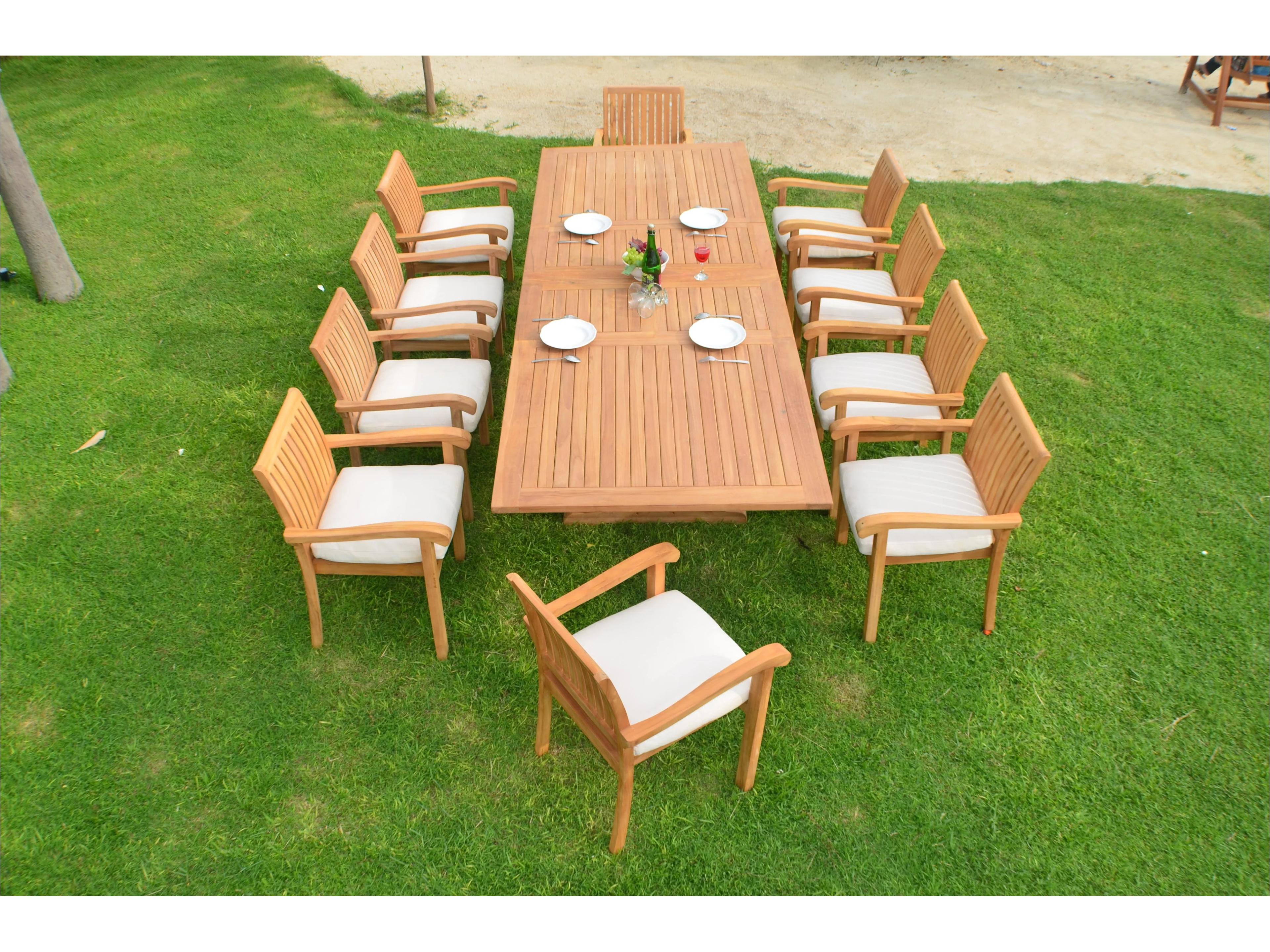 11 Pieces 118" Rectangular Dining Set