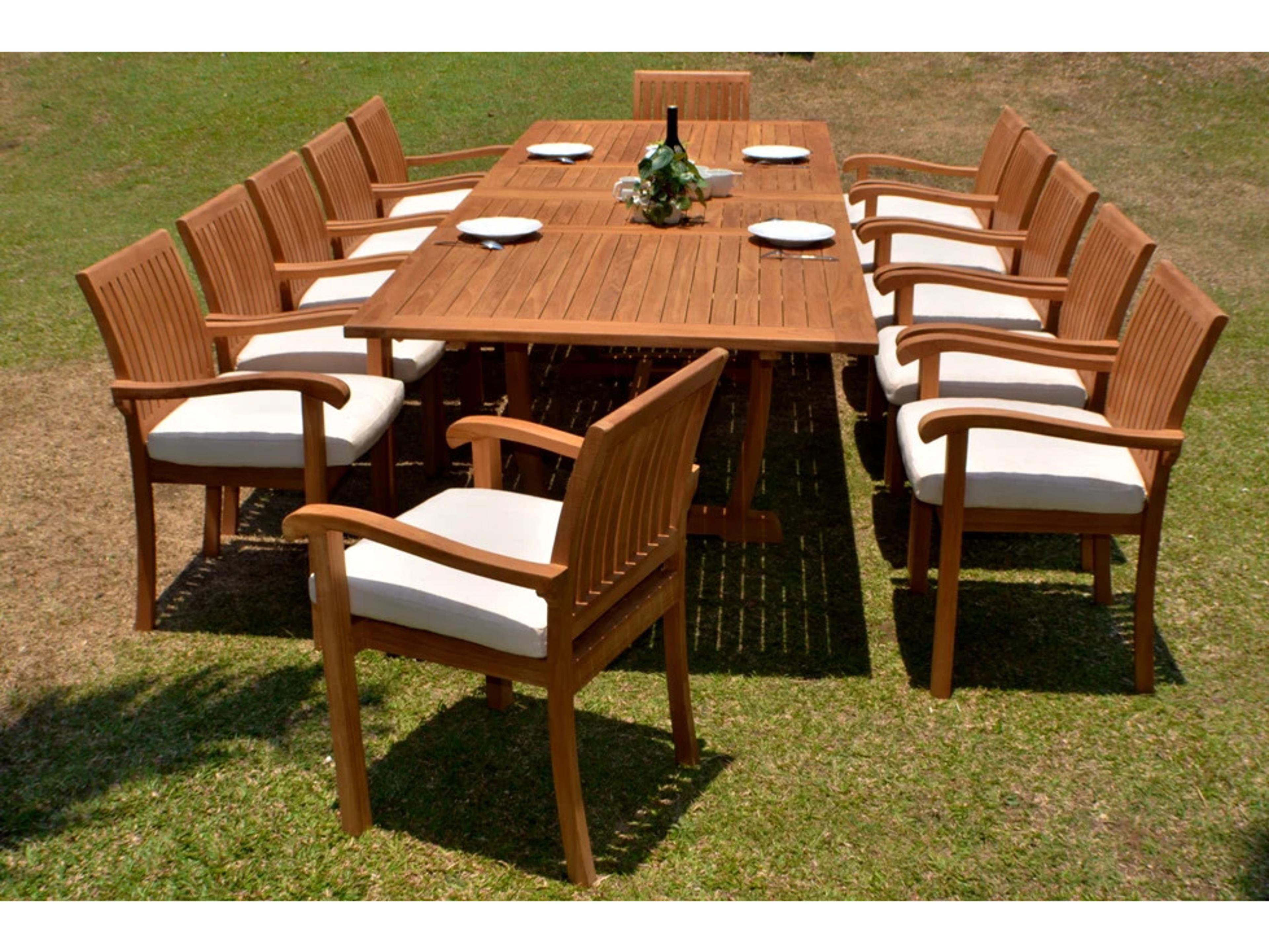 13 Pieces 118" Rectangular Dining Set