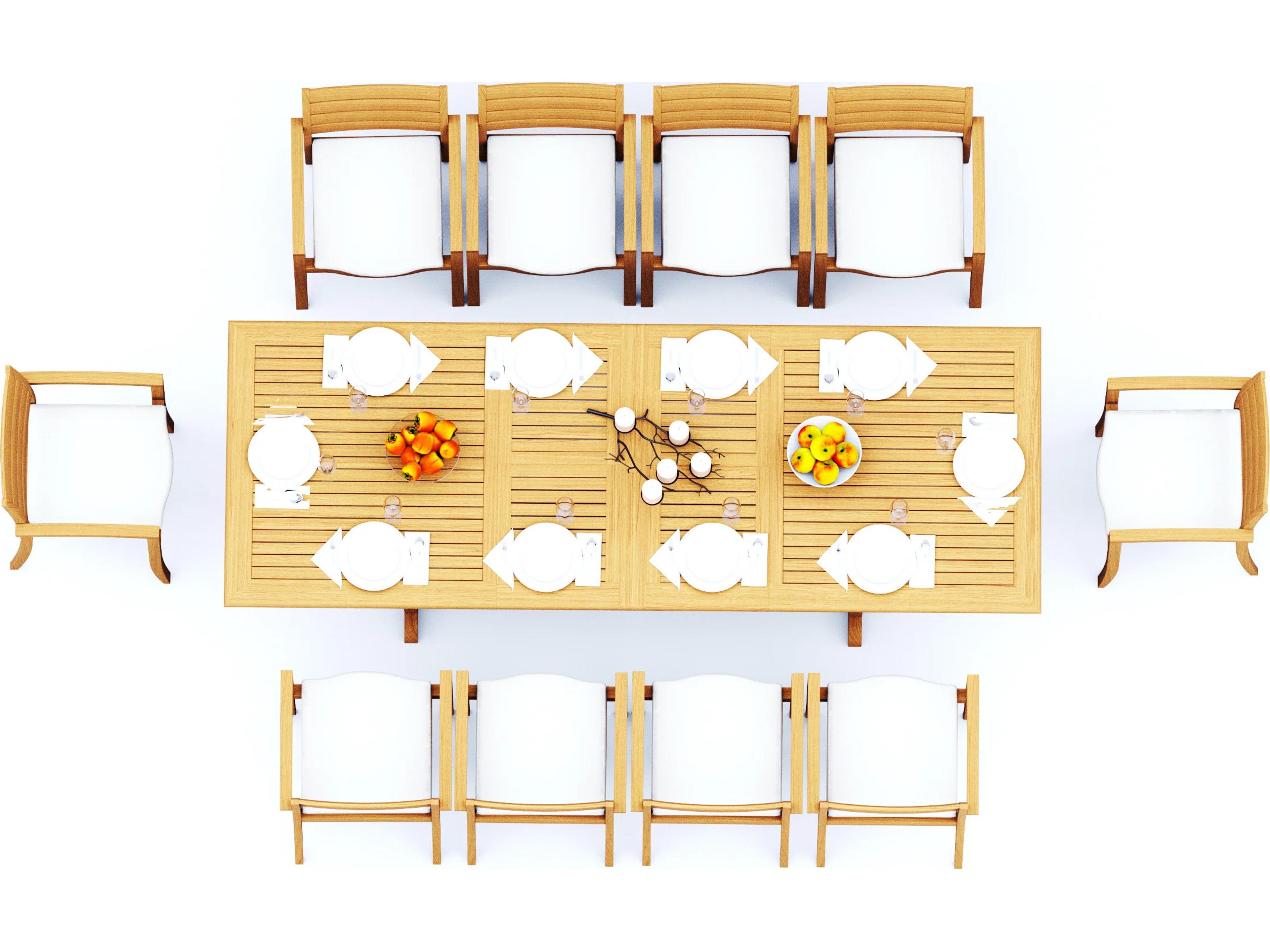 11 Pieces 118" Rectangular Dining Set