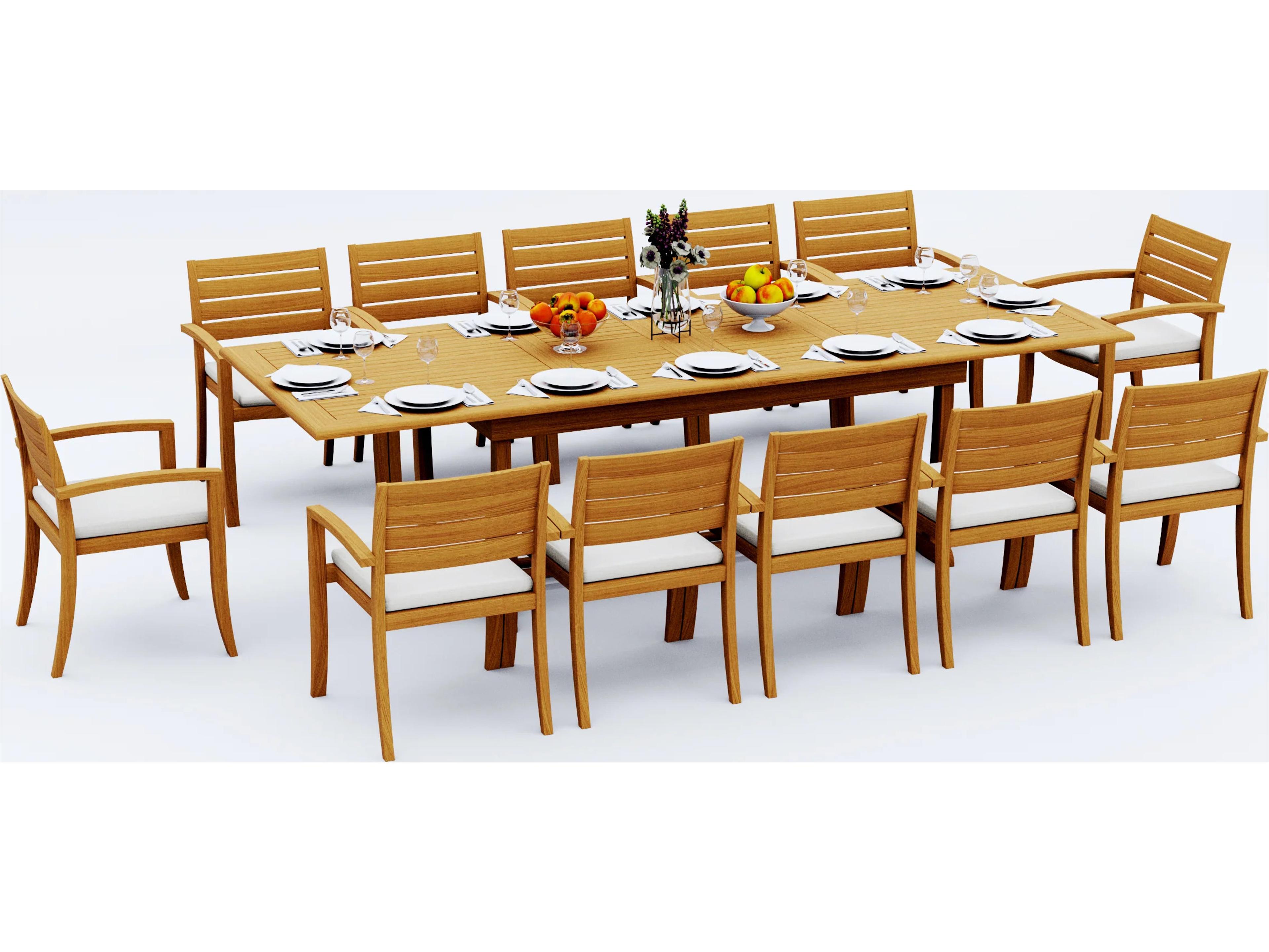 13 Pieces 118" Rectangular Dining Set