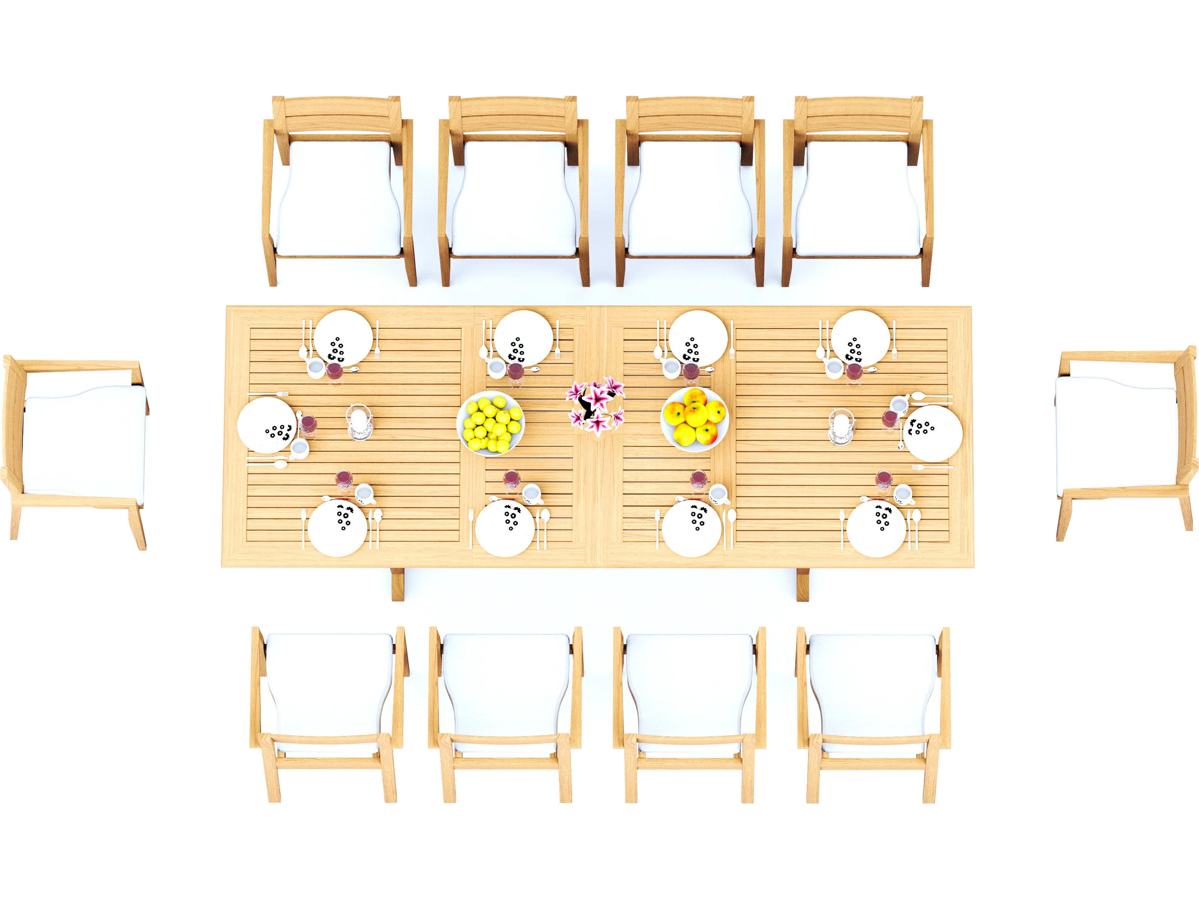 11 Pieces 118" Rectangular Dining Set