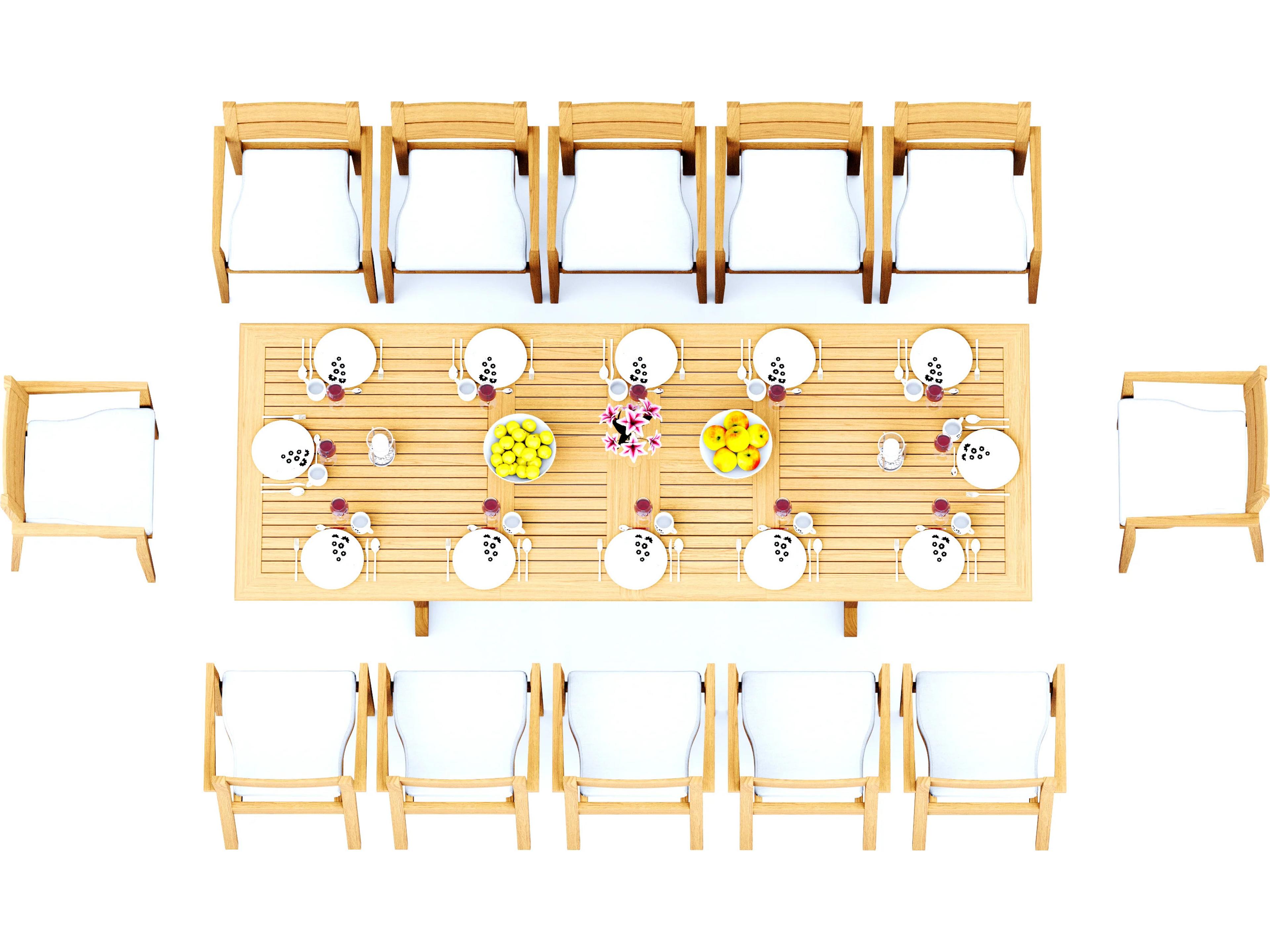 13 Pieces 118" Rectangular Dining Set