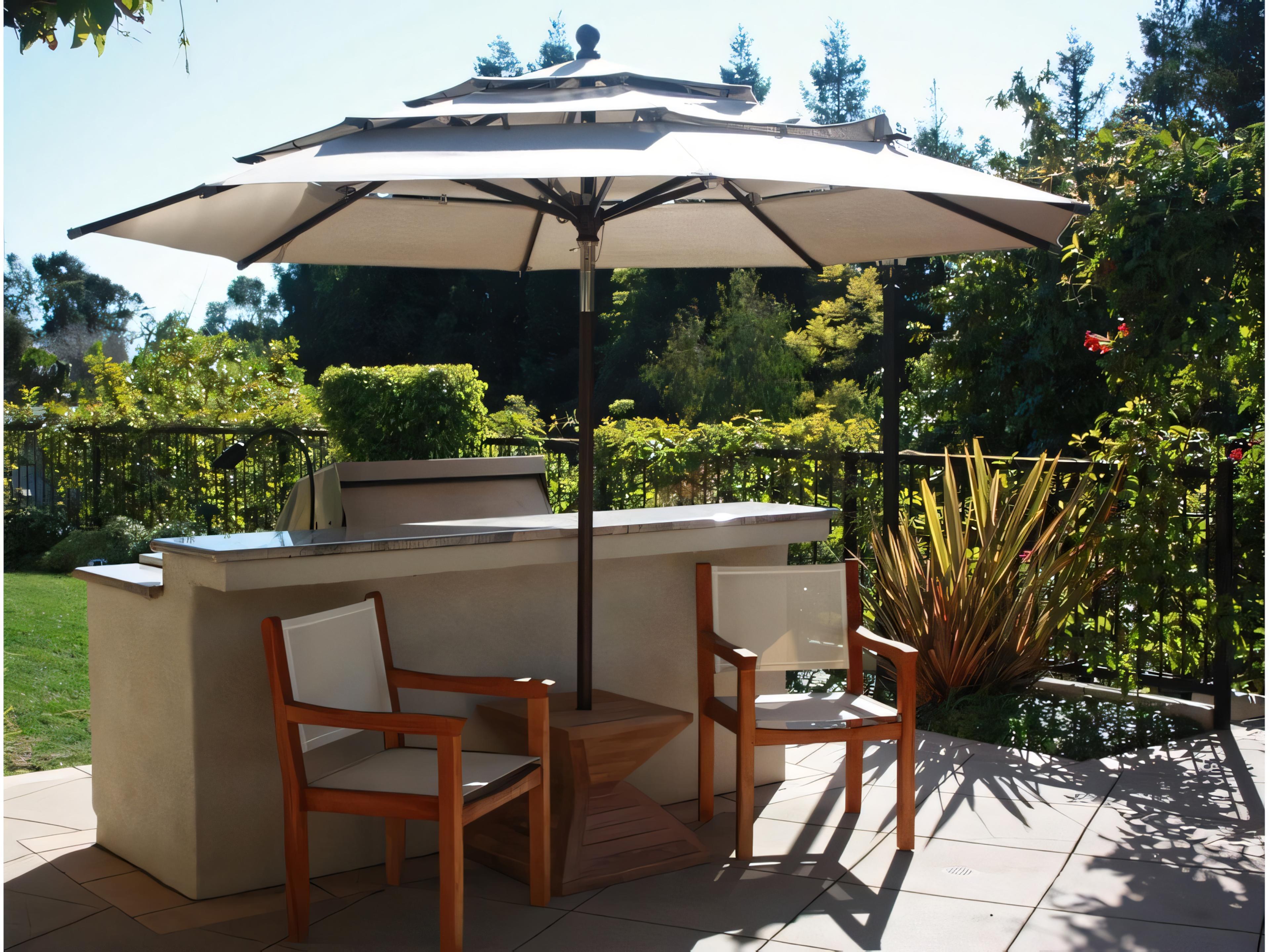 Teak Smith 11Foot Aluminum Umbrella