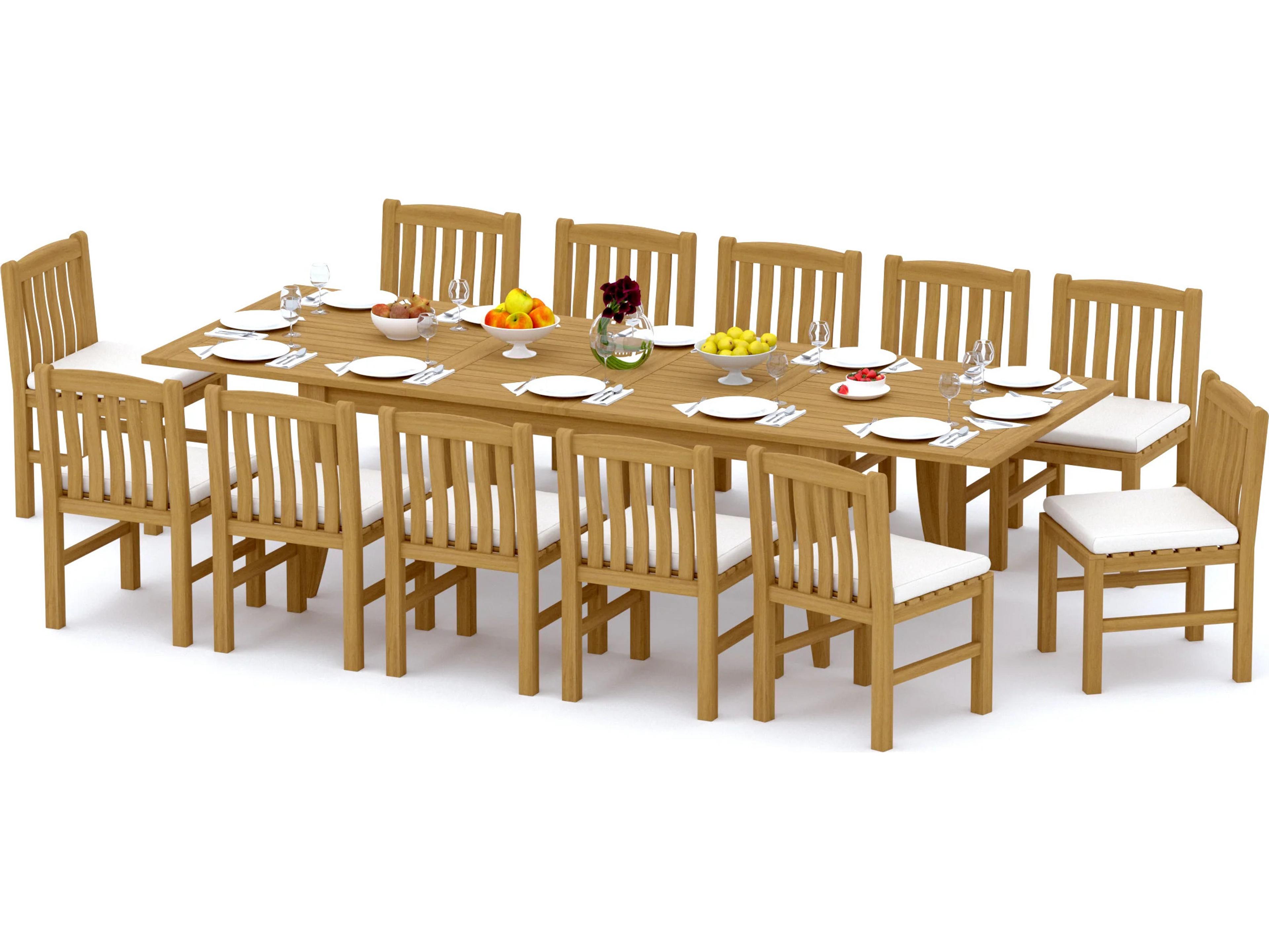 13 Pieces 122" Rectangular Dining Set