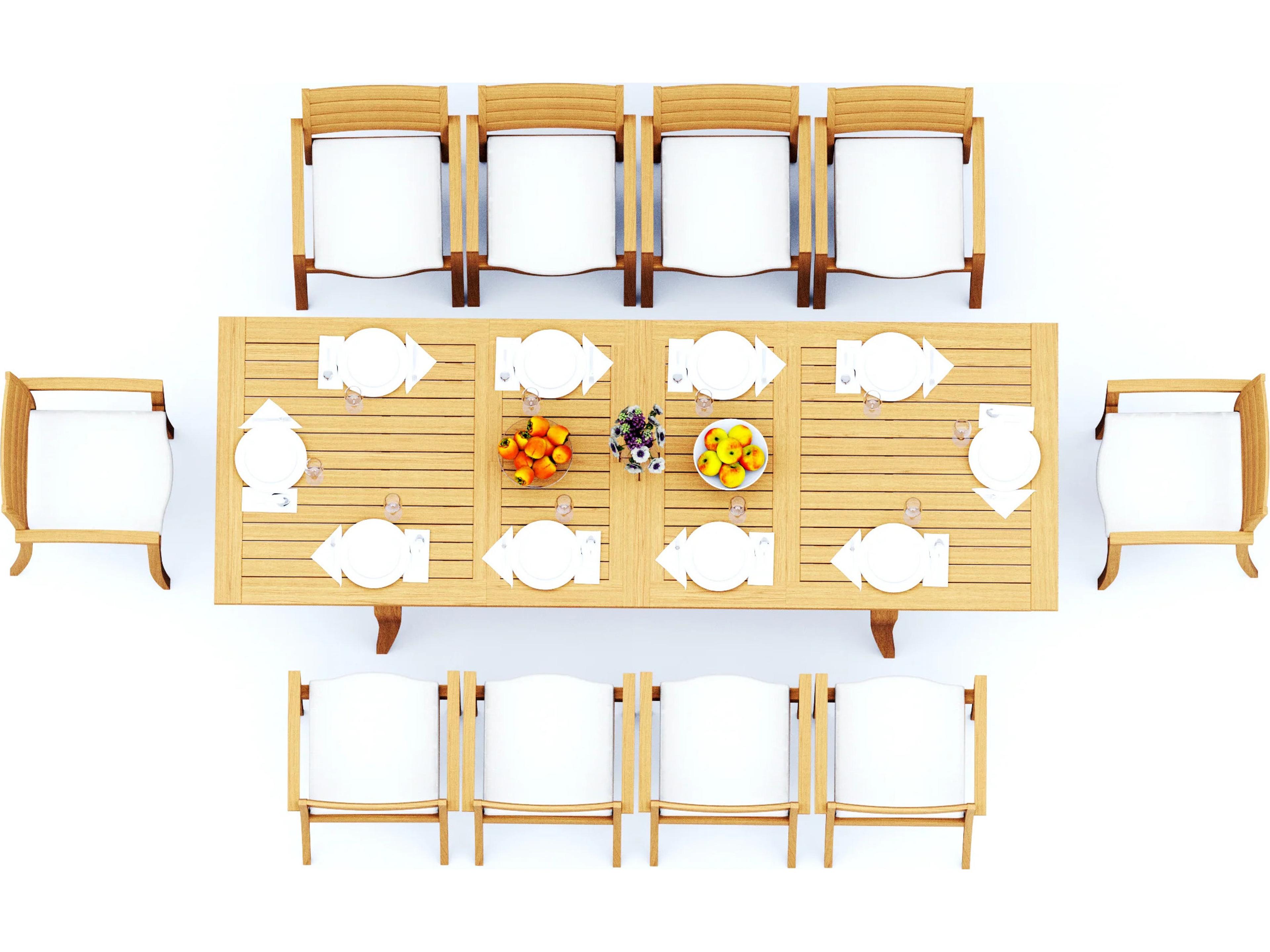 11 Pieces 122" Rectangular Dining Set