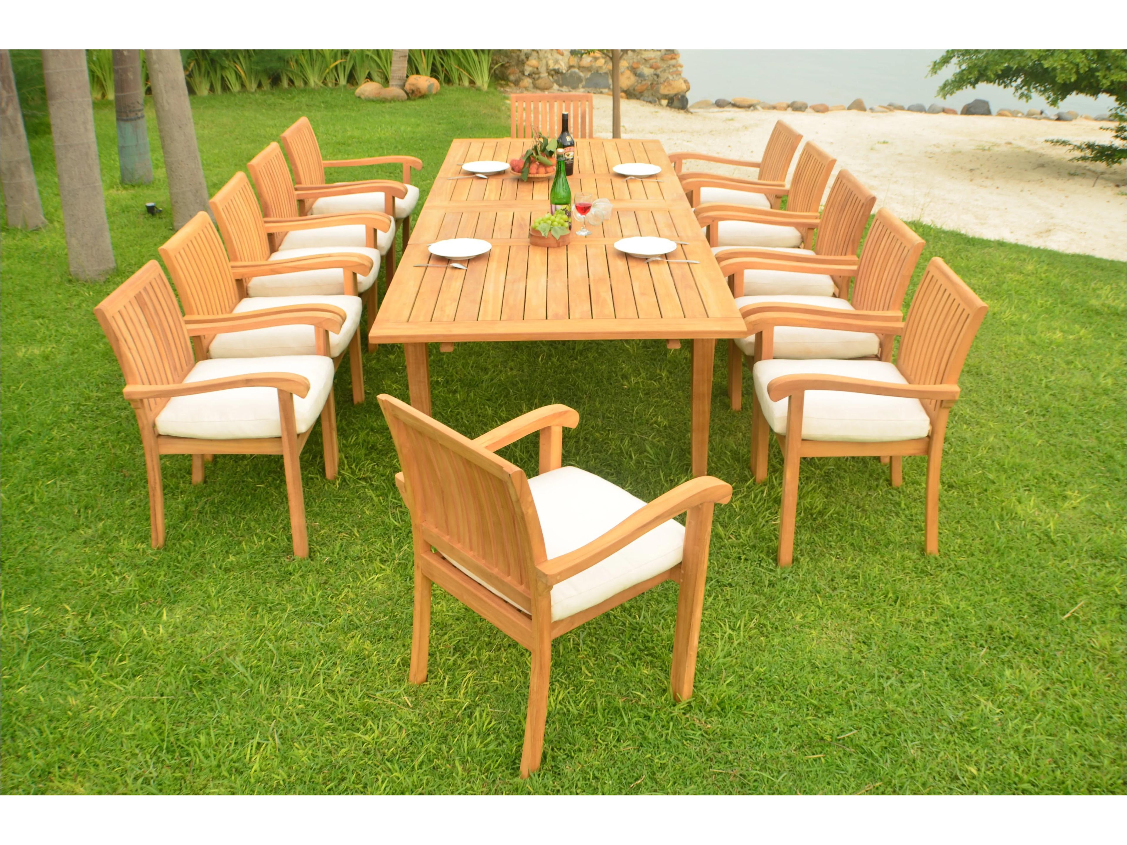 13 Pieces 122" Rectangular Dining Set