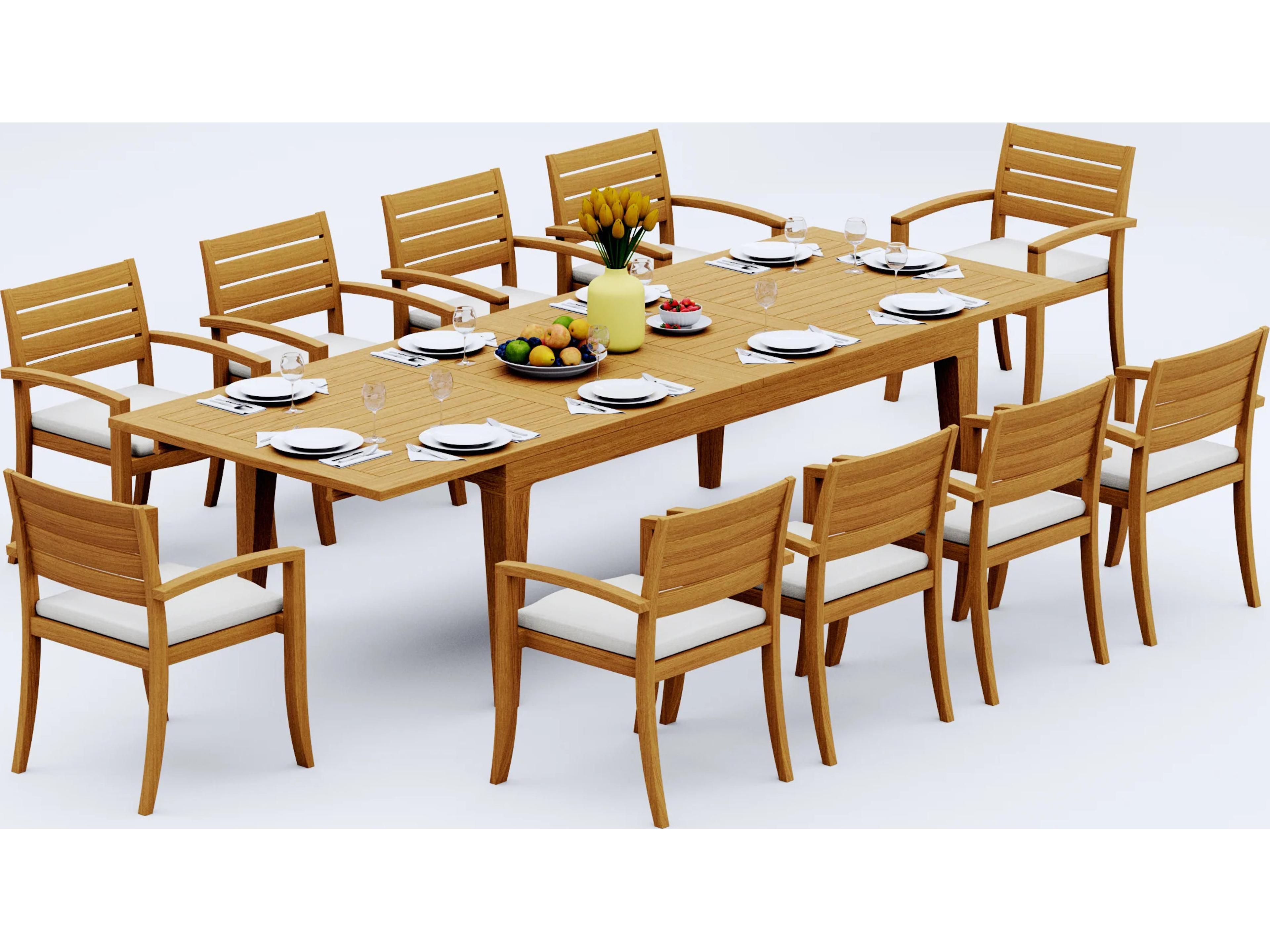 11 Pieces 122" Rectangular Dining Set