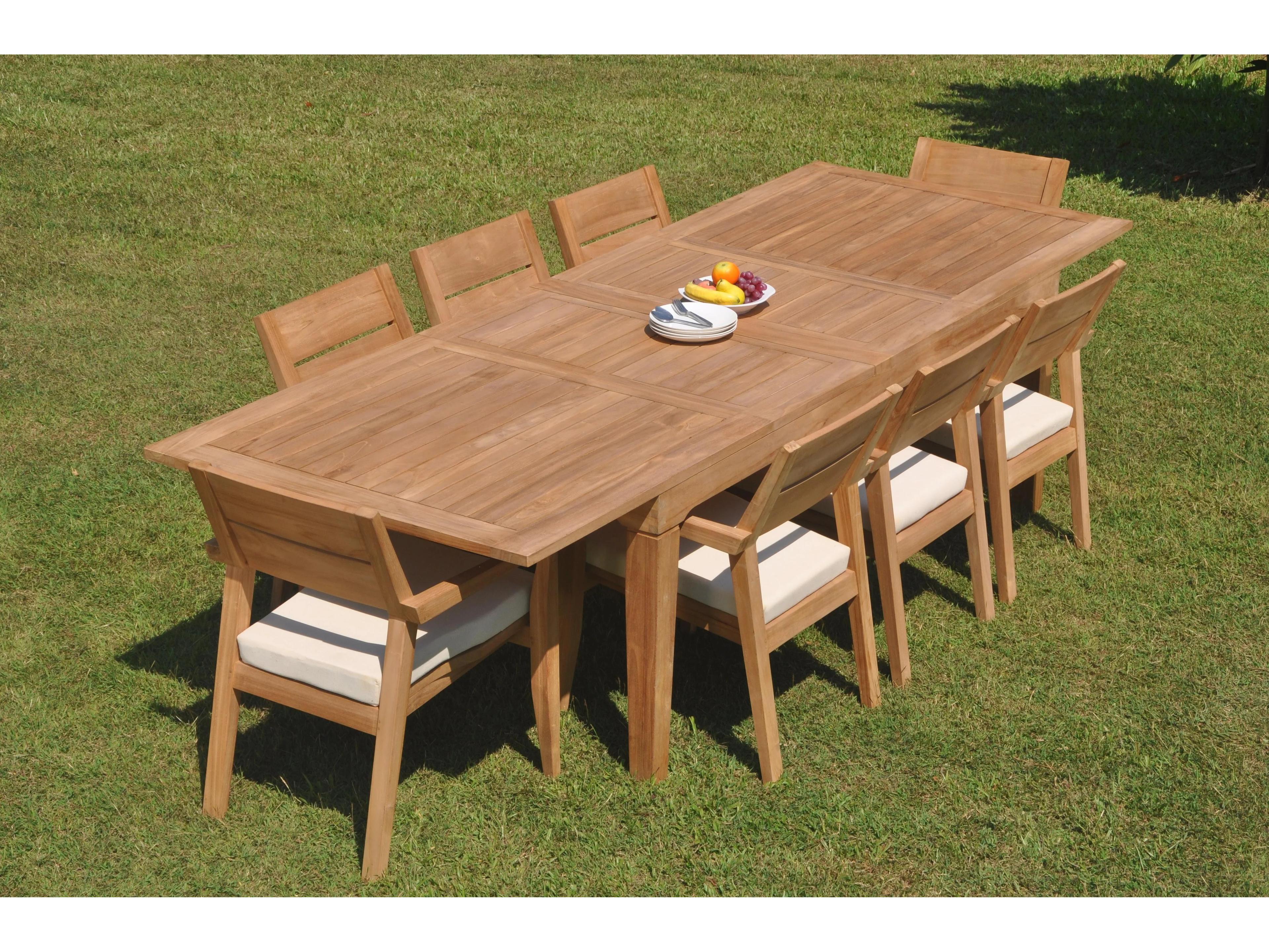 9 Pieces 122" Rectangular Dining Set
