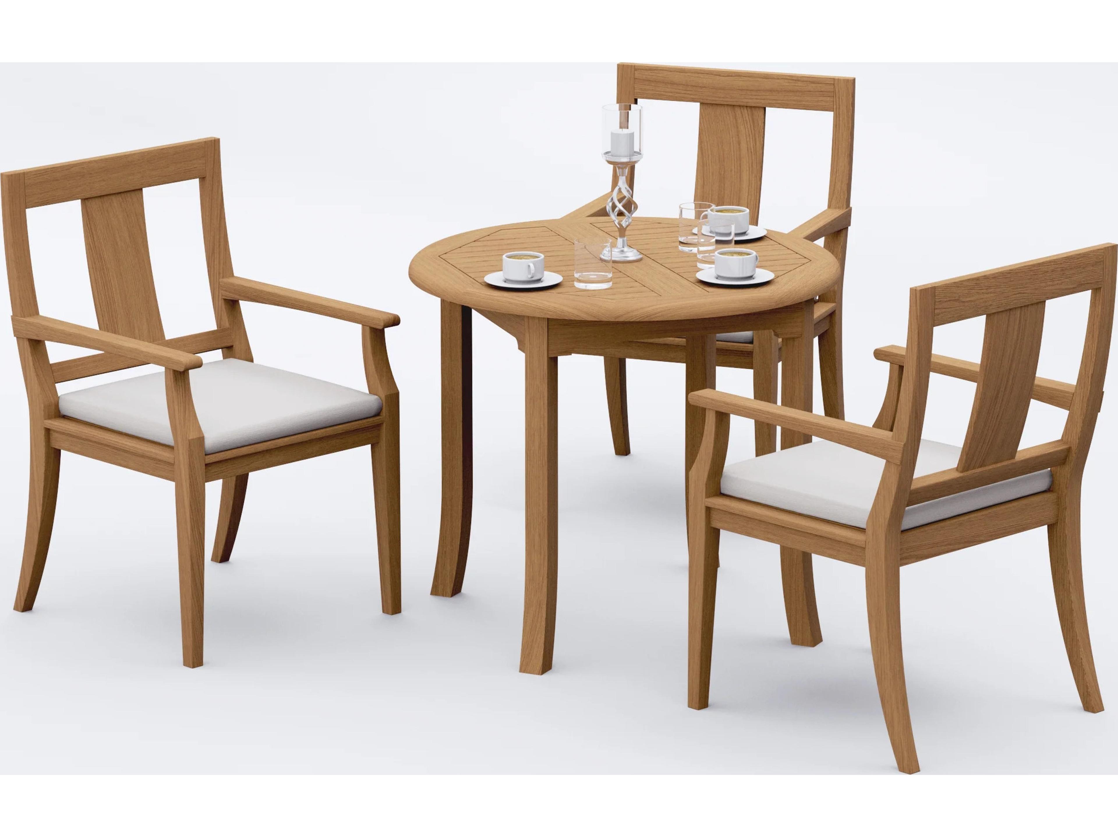 4 Pieces 36" Round Dining Set