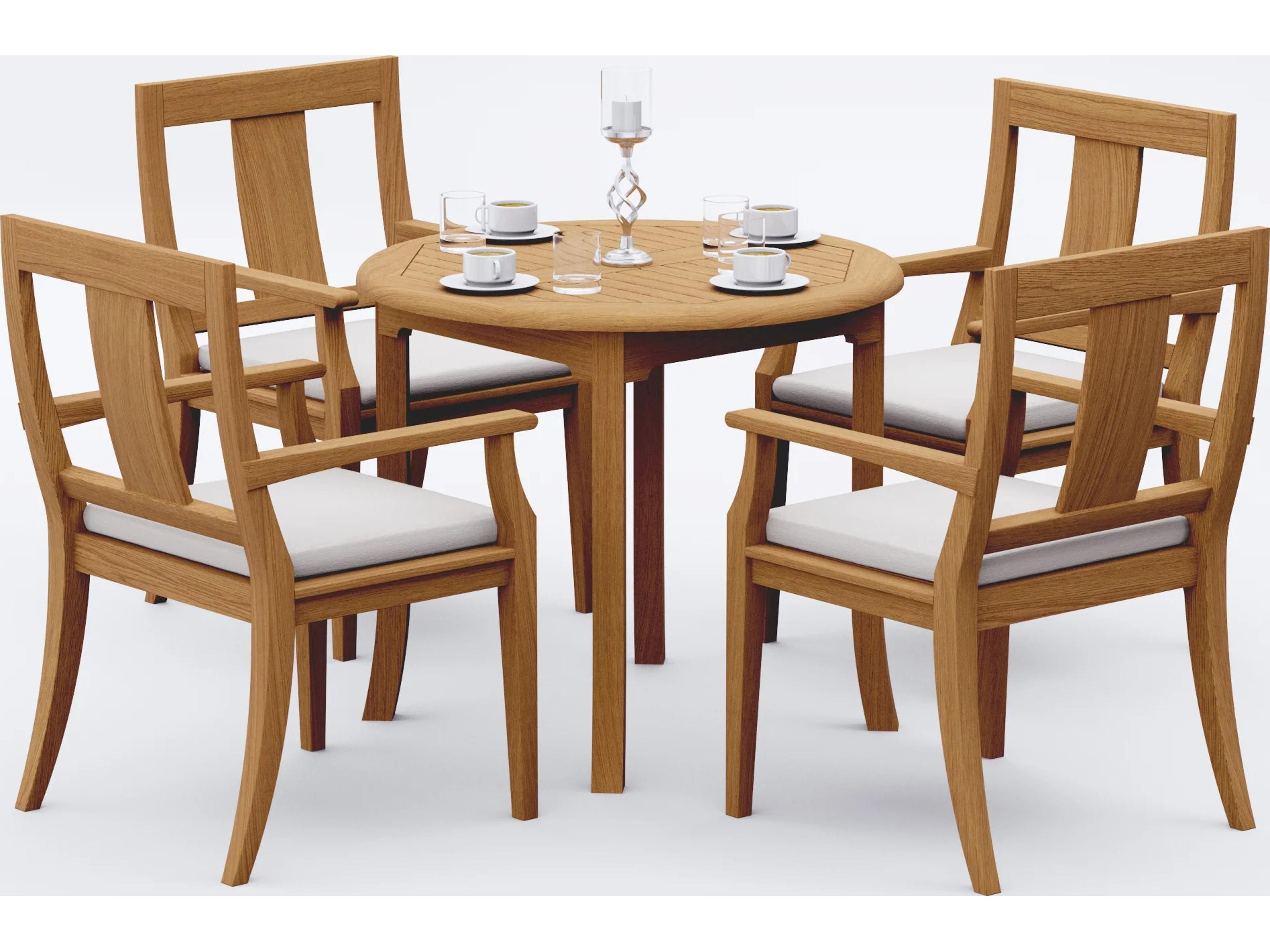5 Pieces 36" Round Dining Set