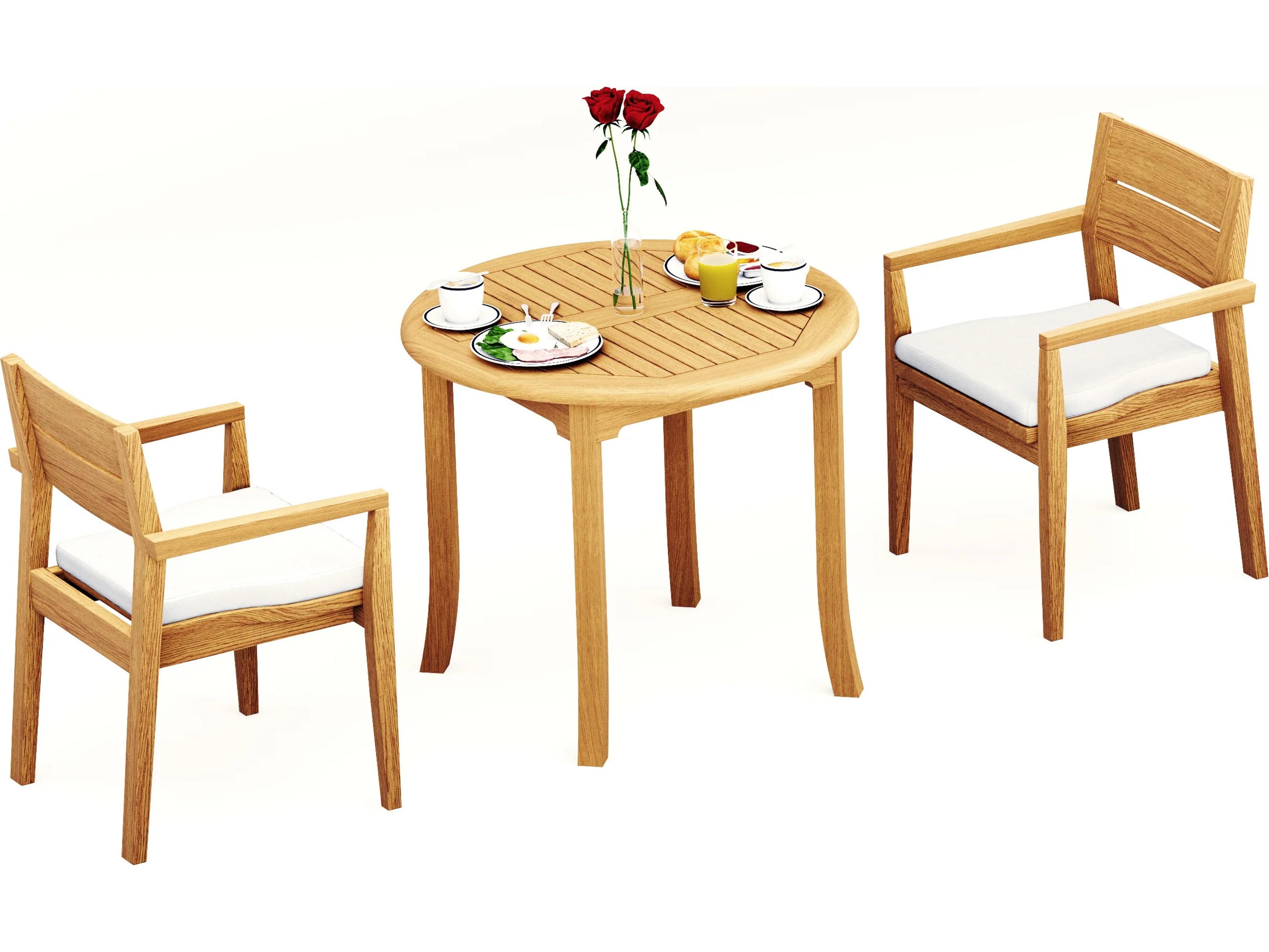 3 Pieces 36" Round Dining Set