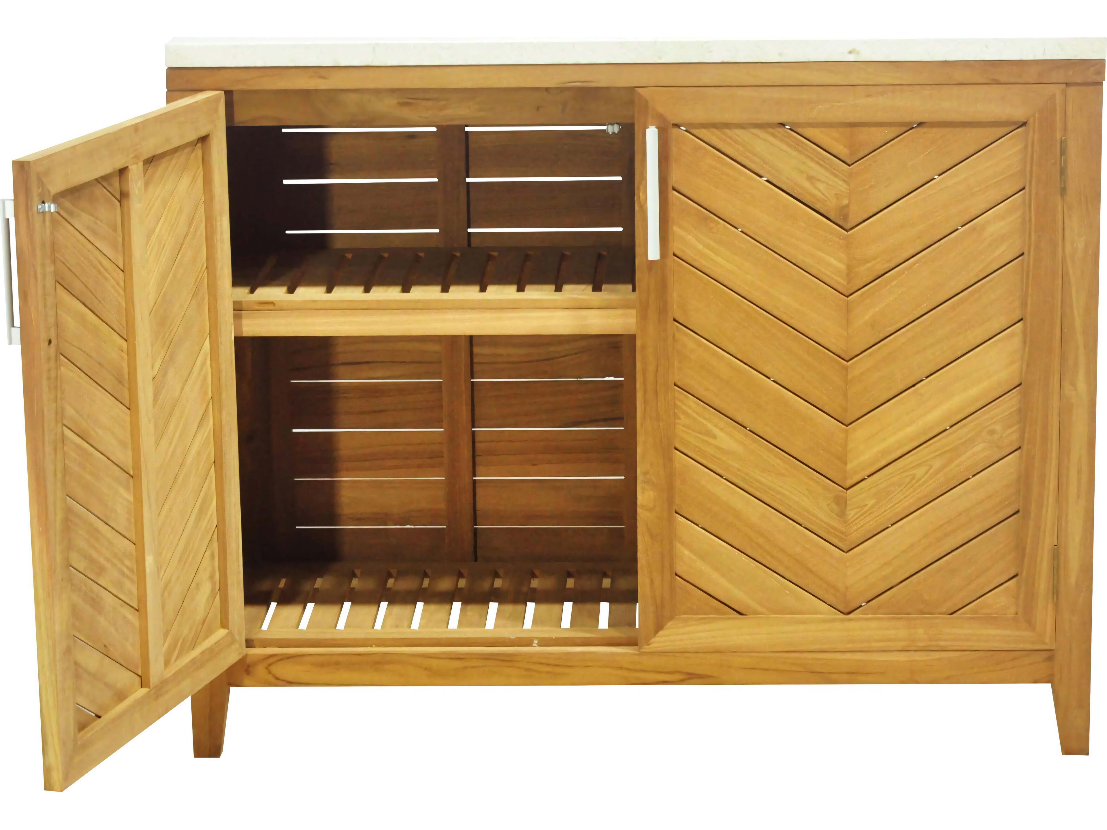 Teak Smith Ventura 3 Piece Teak Cabinet Set