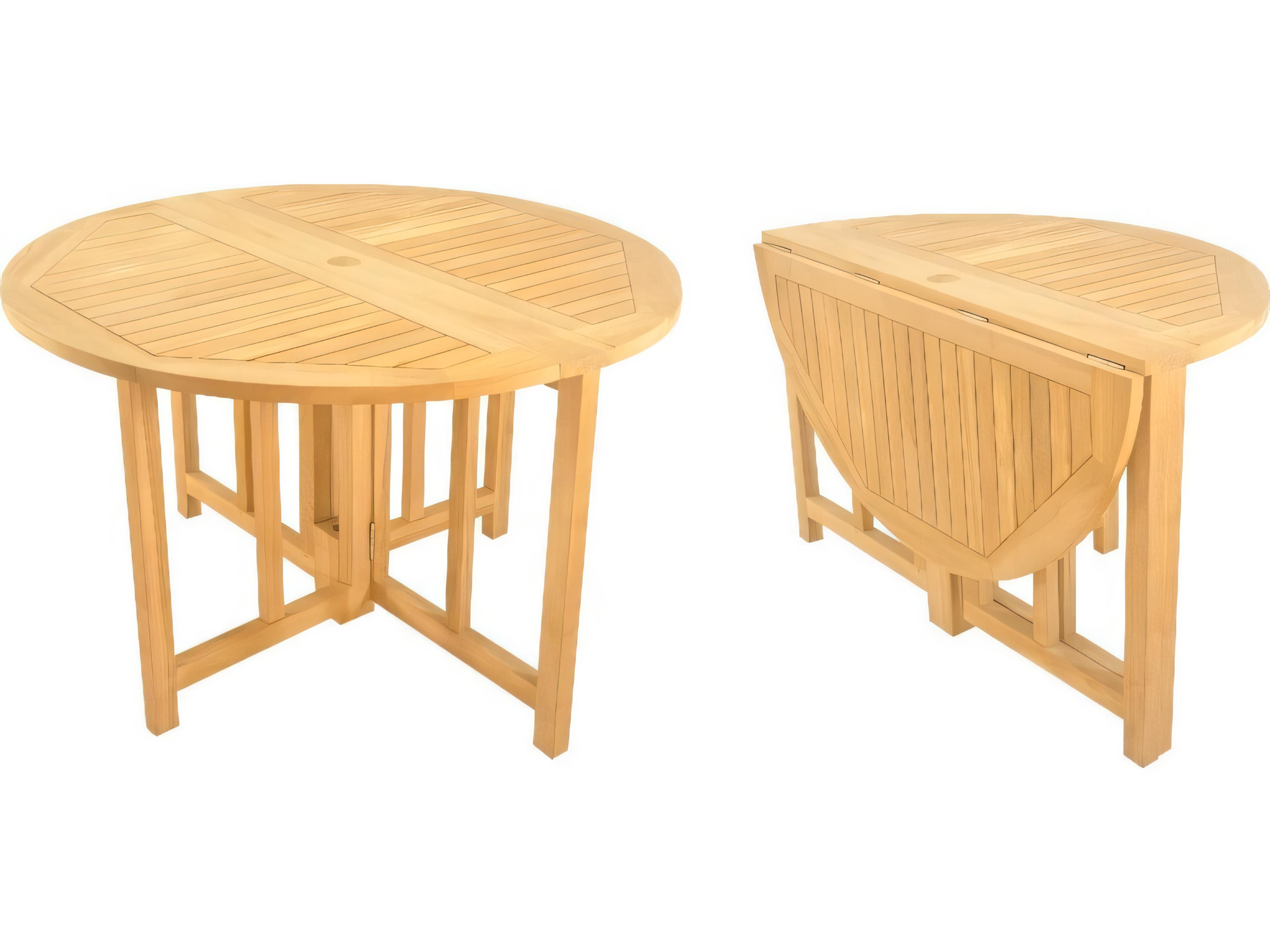 48" Round Butterfly Dining Table