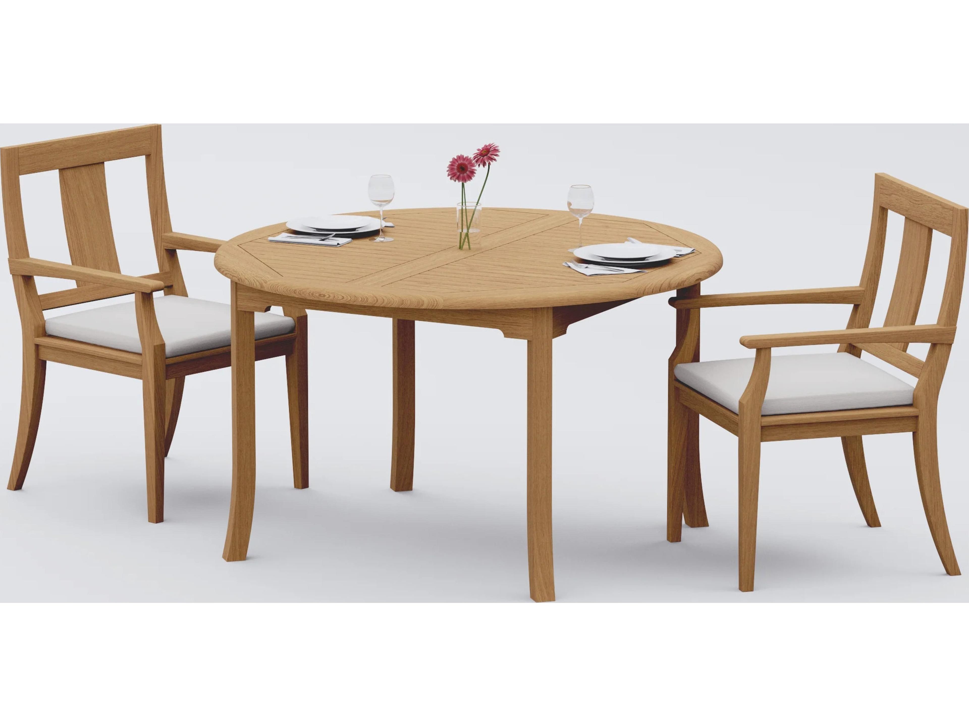 3 Pieces 52" Round Dining Set