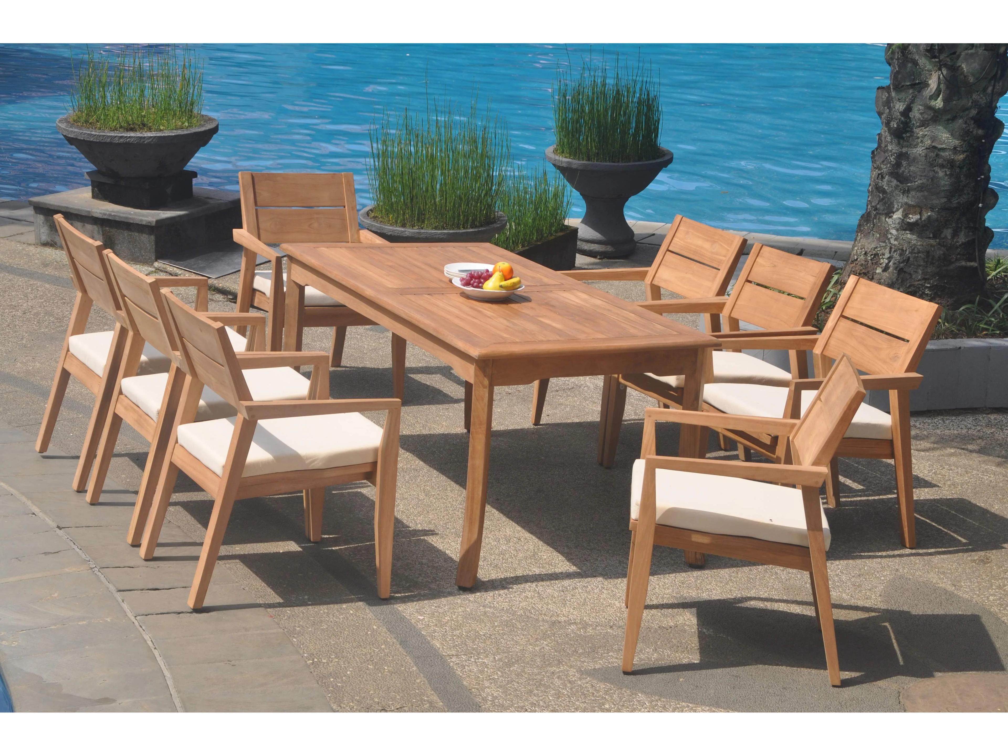 9 Pieces 60" Rectangular Dining Set