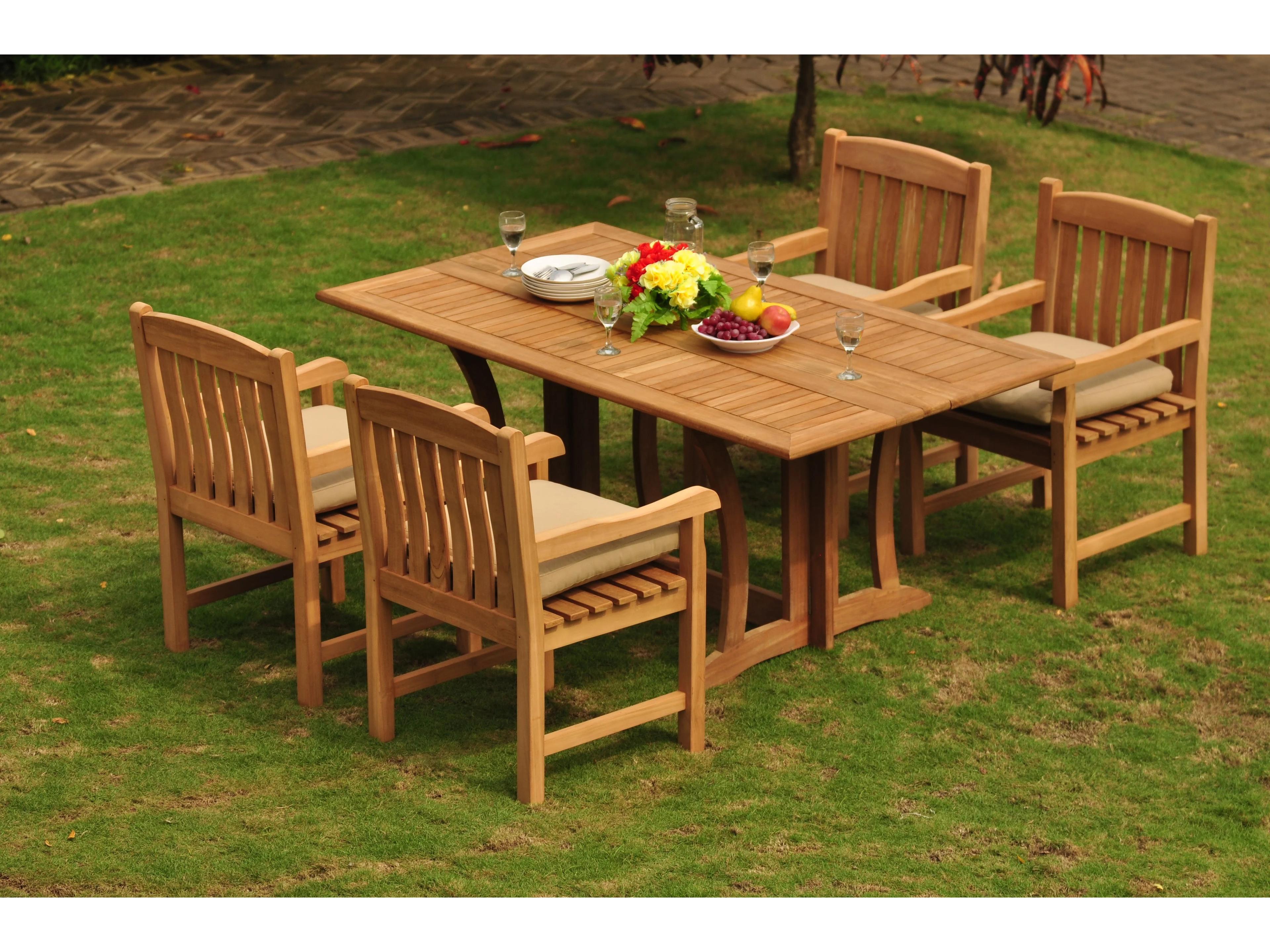 5 Pieces Warwick 69" Rectangular Dining Set