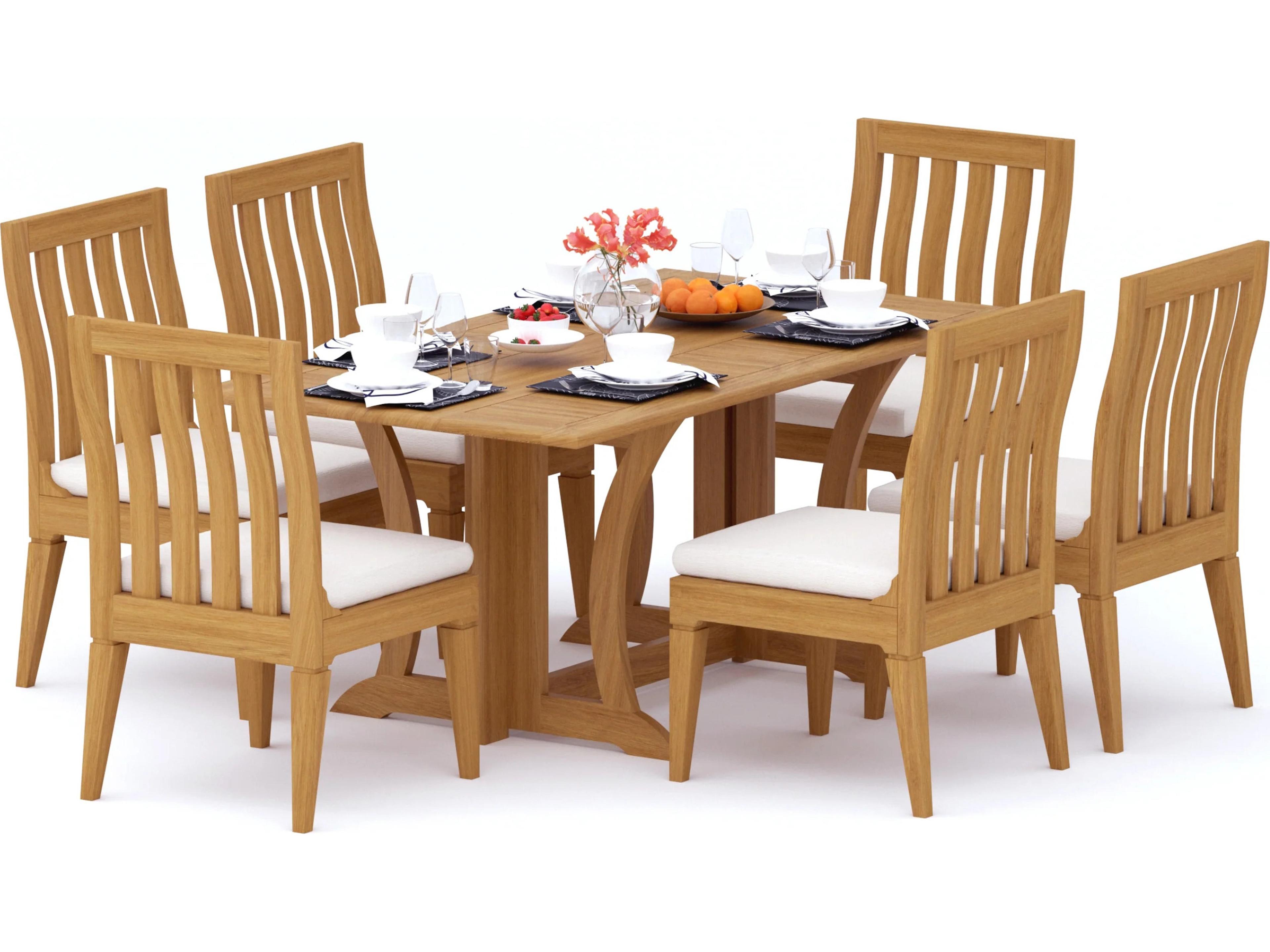 7 Pieces Warwick 69" Rectangular Dining Set