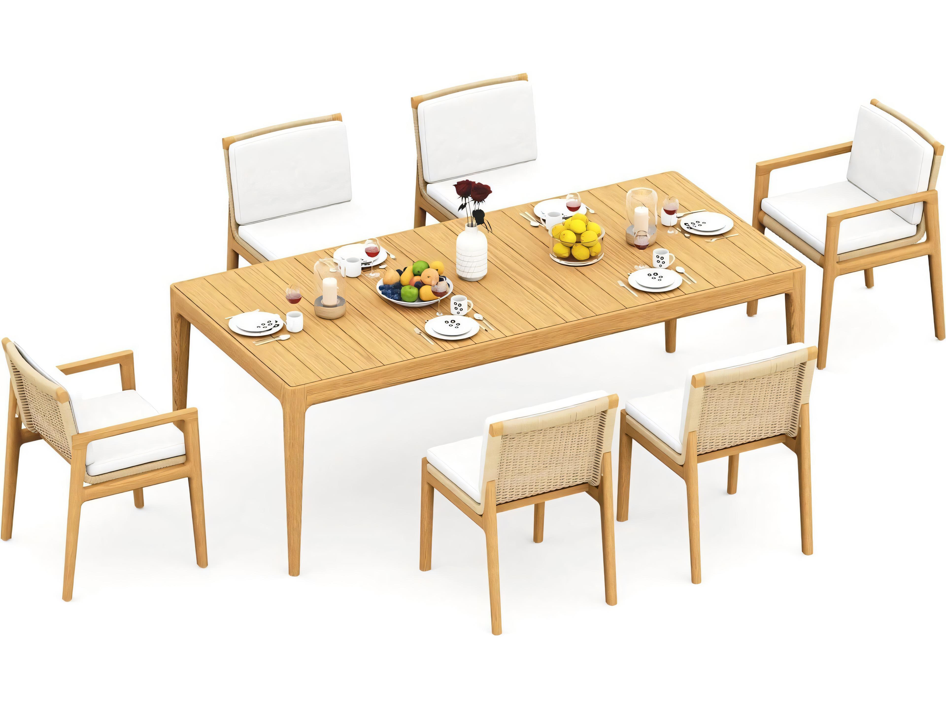 Teak Smith Amilo 84" Rectangular Dining Table