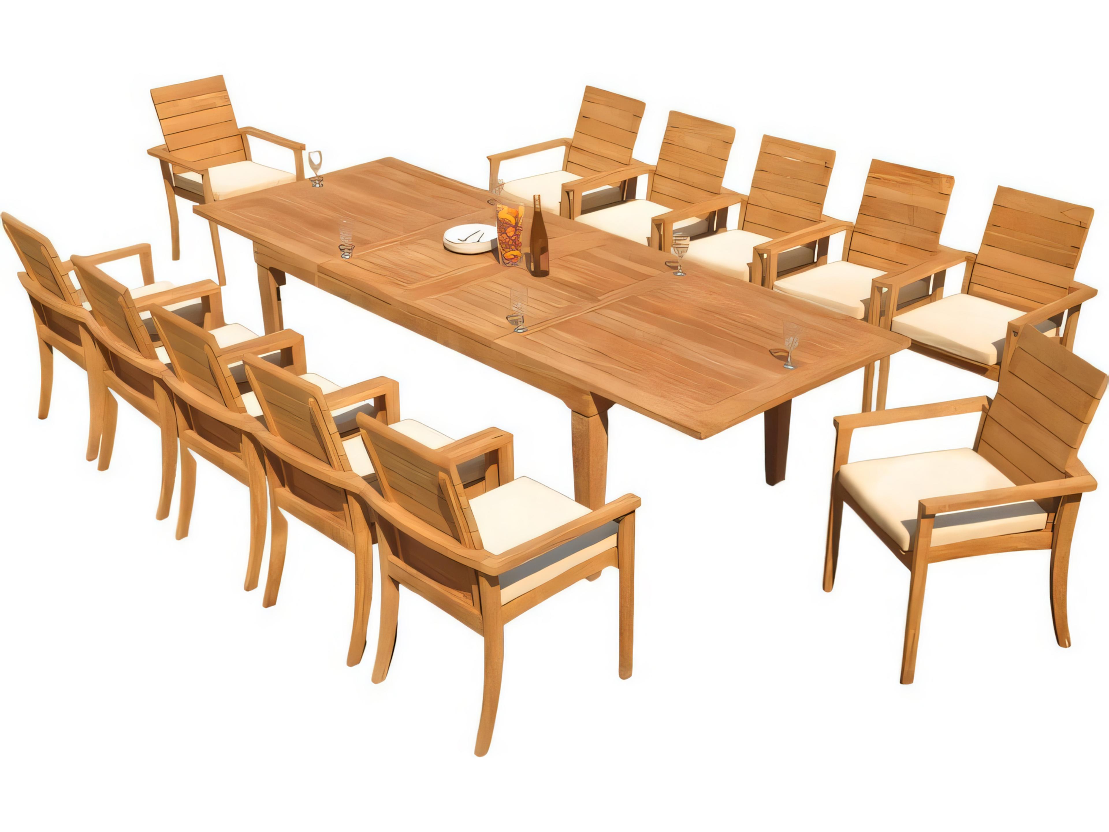 Teak Smith Algrave Stacking Captain Dining Arm Chair