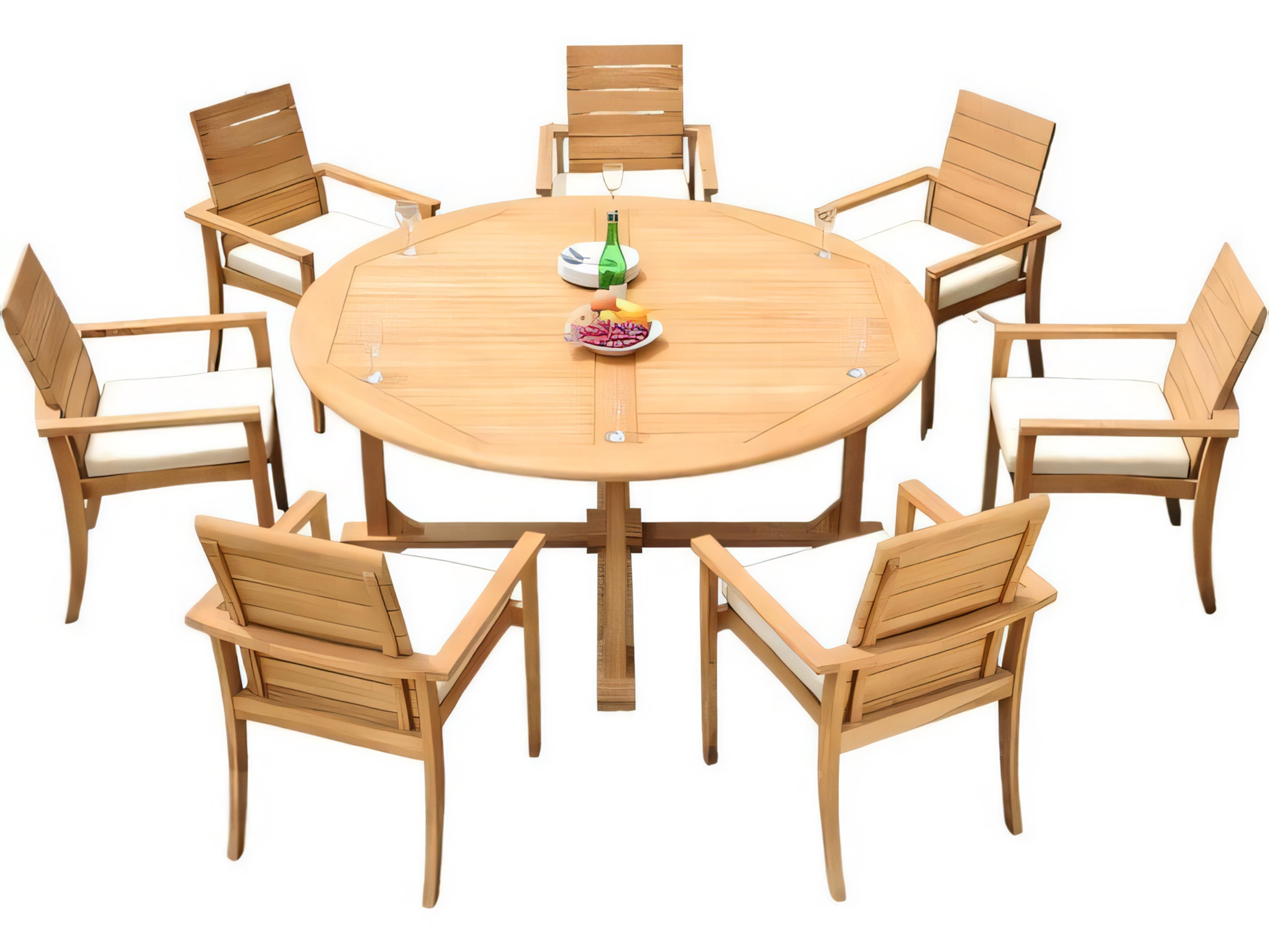 Teak Smith Algrave Stacking Captain Dining Arm Chair