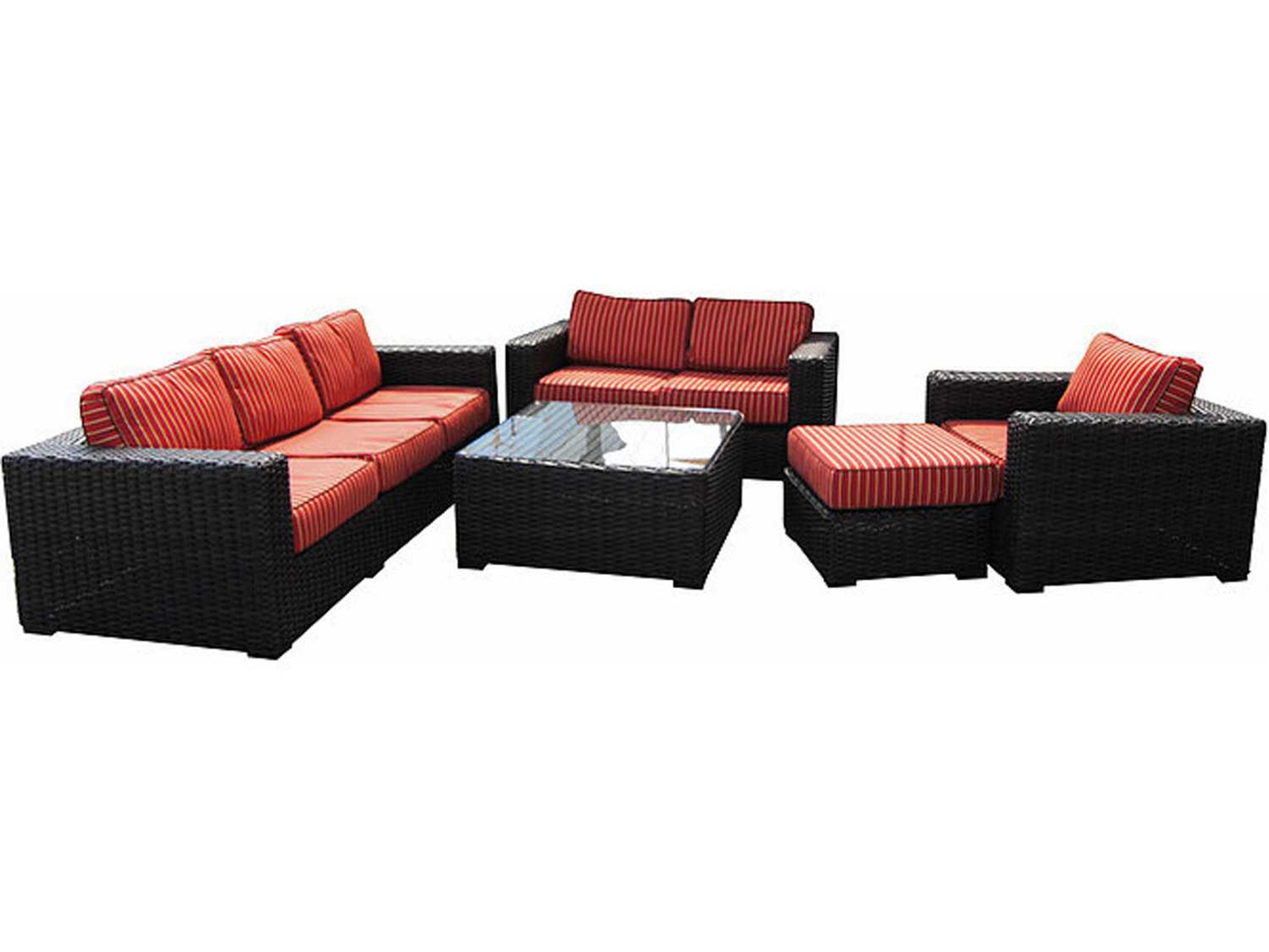 Santa Monica Wicker Outdoor Lounge Set