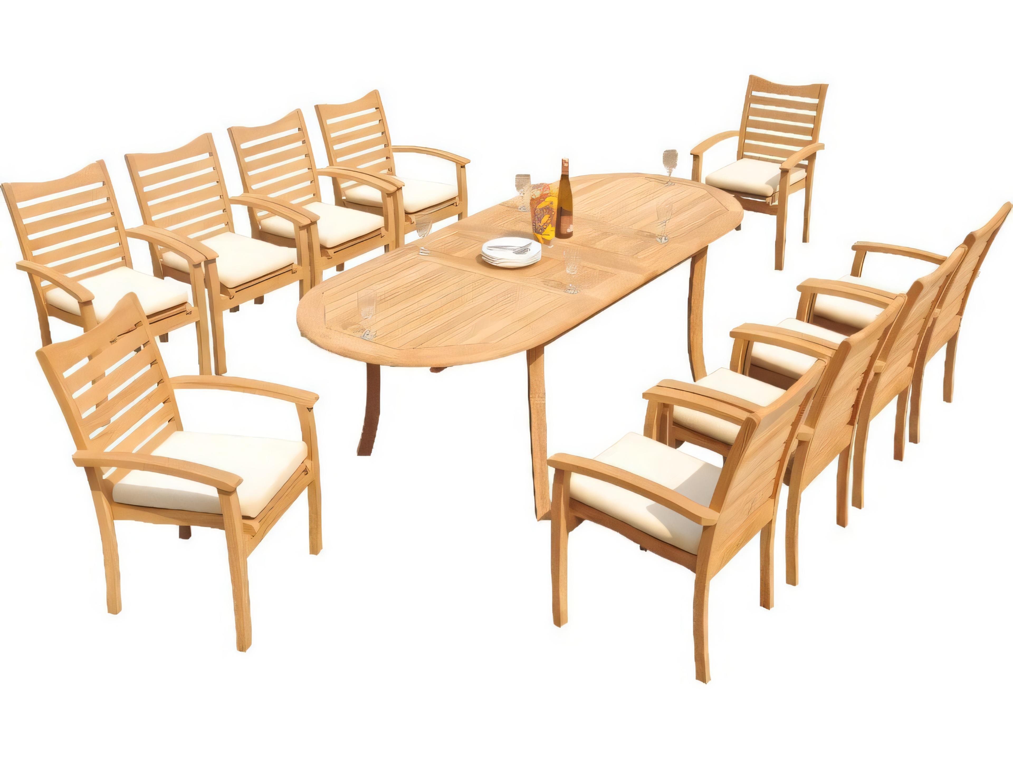 Teak Smith Aspen Stacking Captain Dining Arm Chair