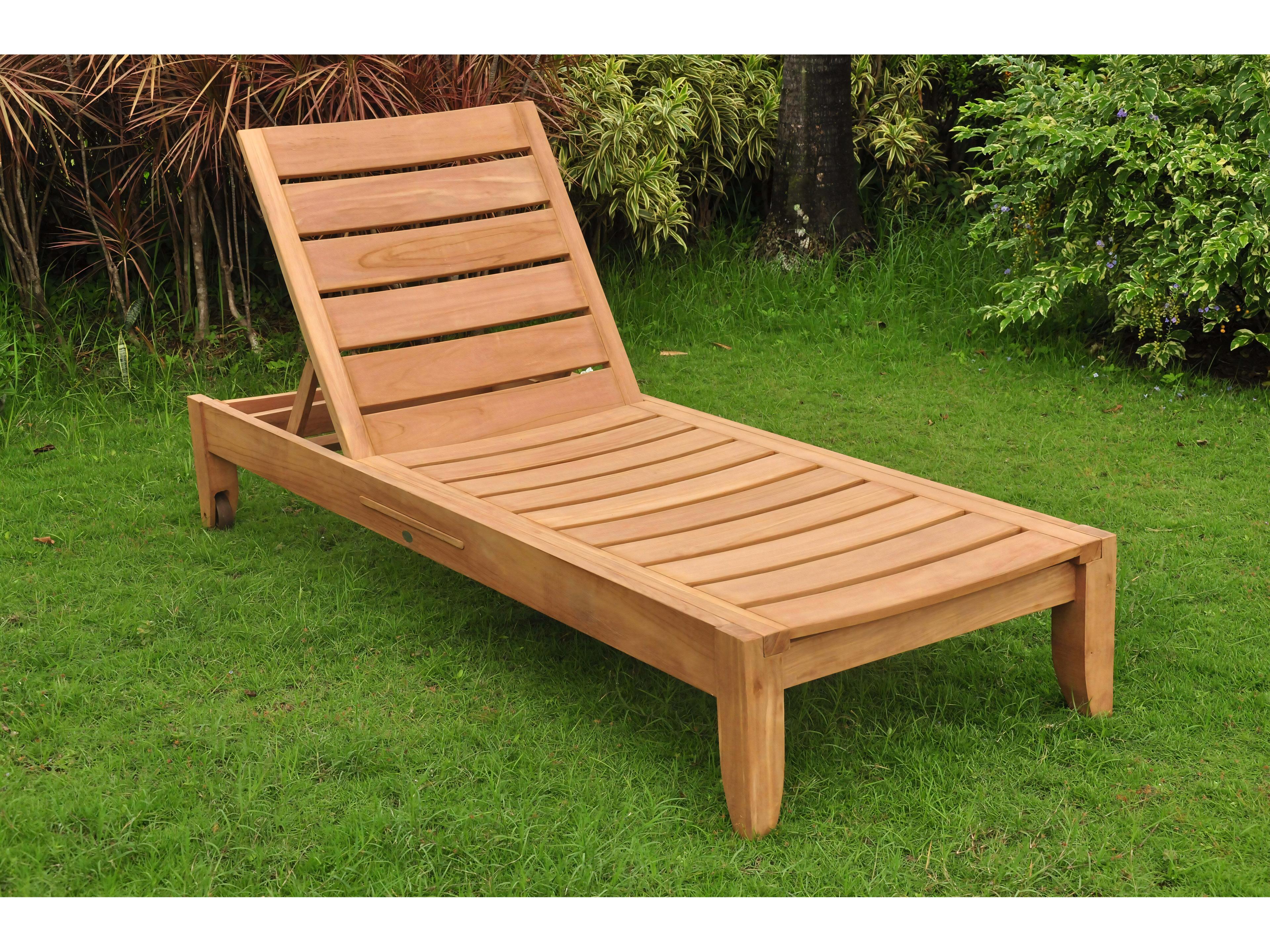 Teak Smith Atnas Multi Position Sun Chaise Lounger Steamer