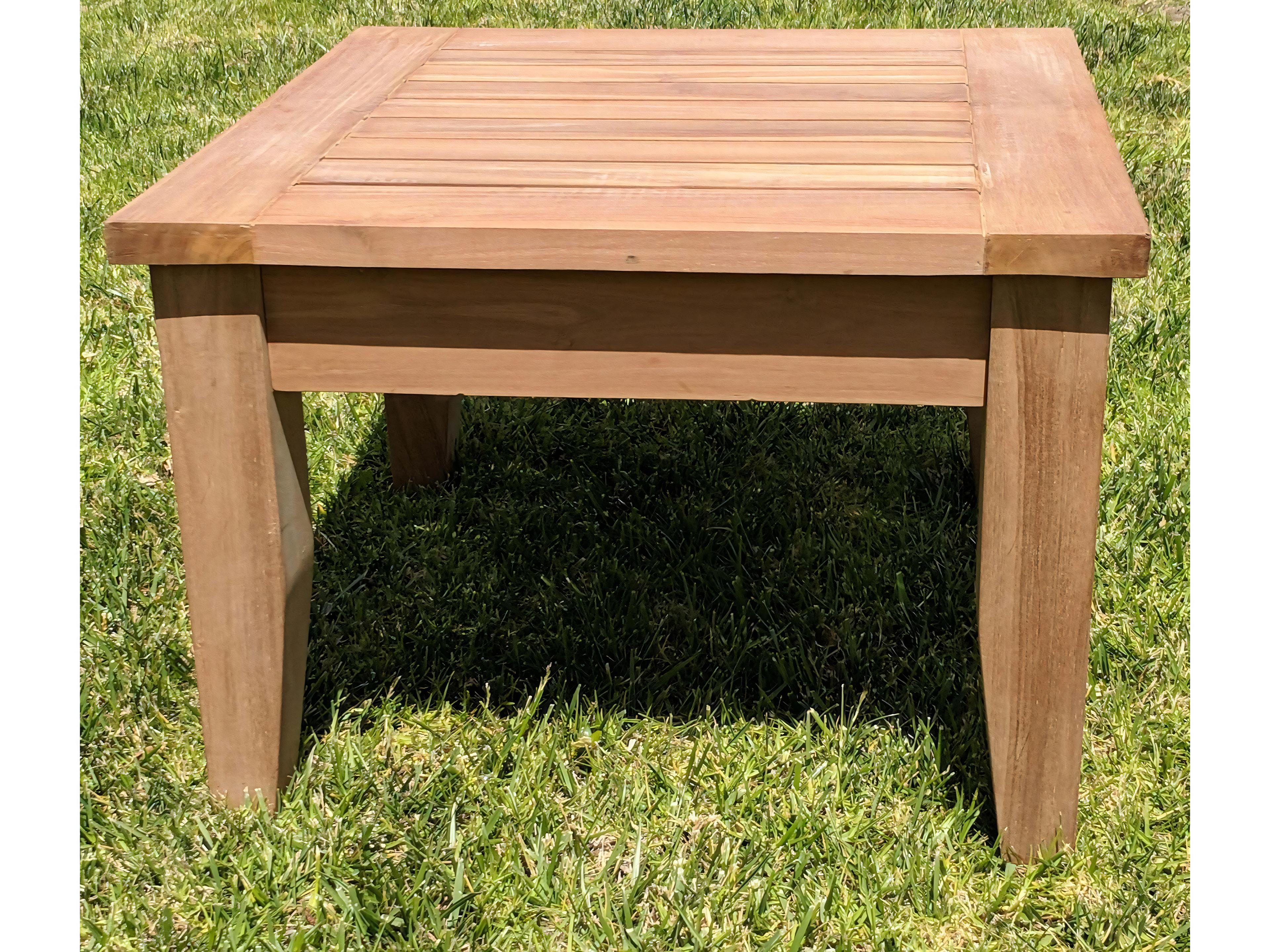 Teak Smith Atnas 26" Square Side Table / Stool