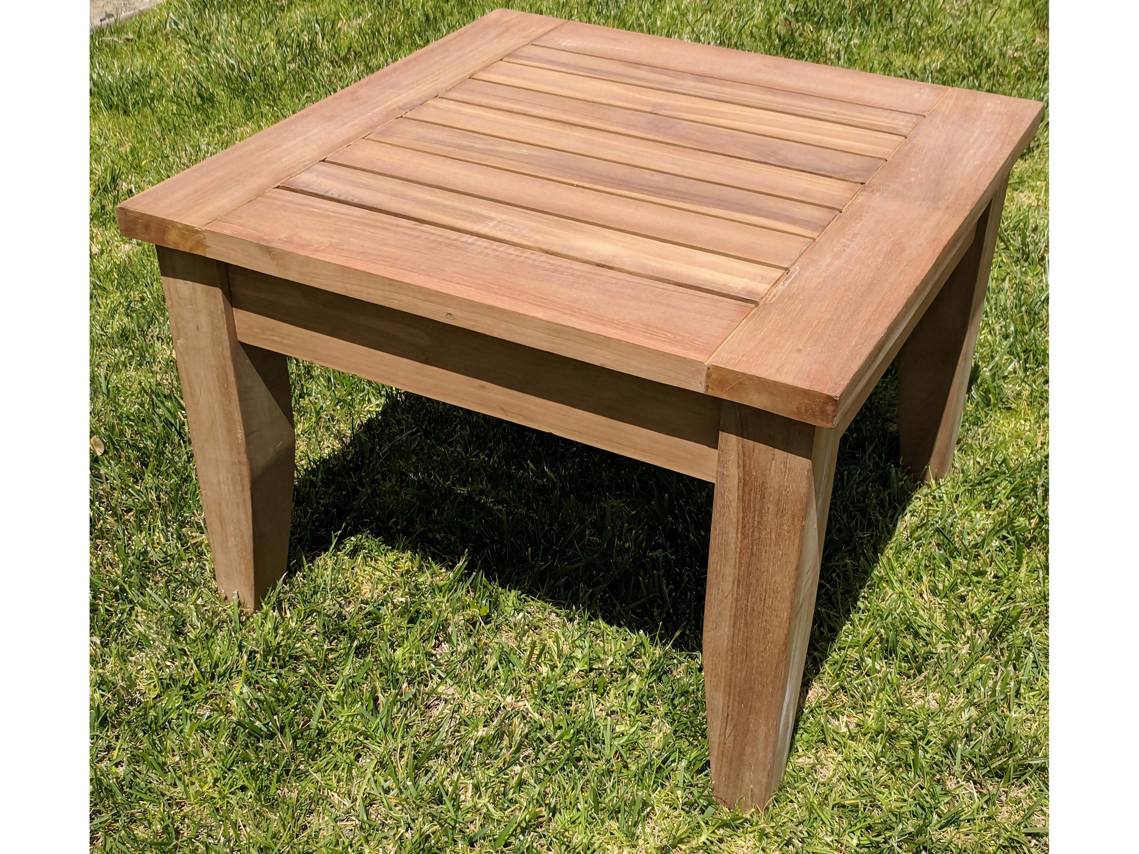 Teak Smith Atnas 26" Square Side Table / Stool