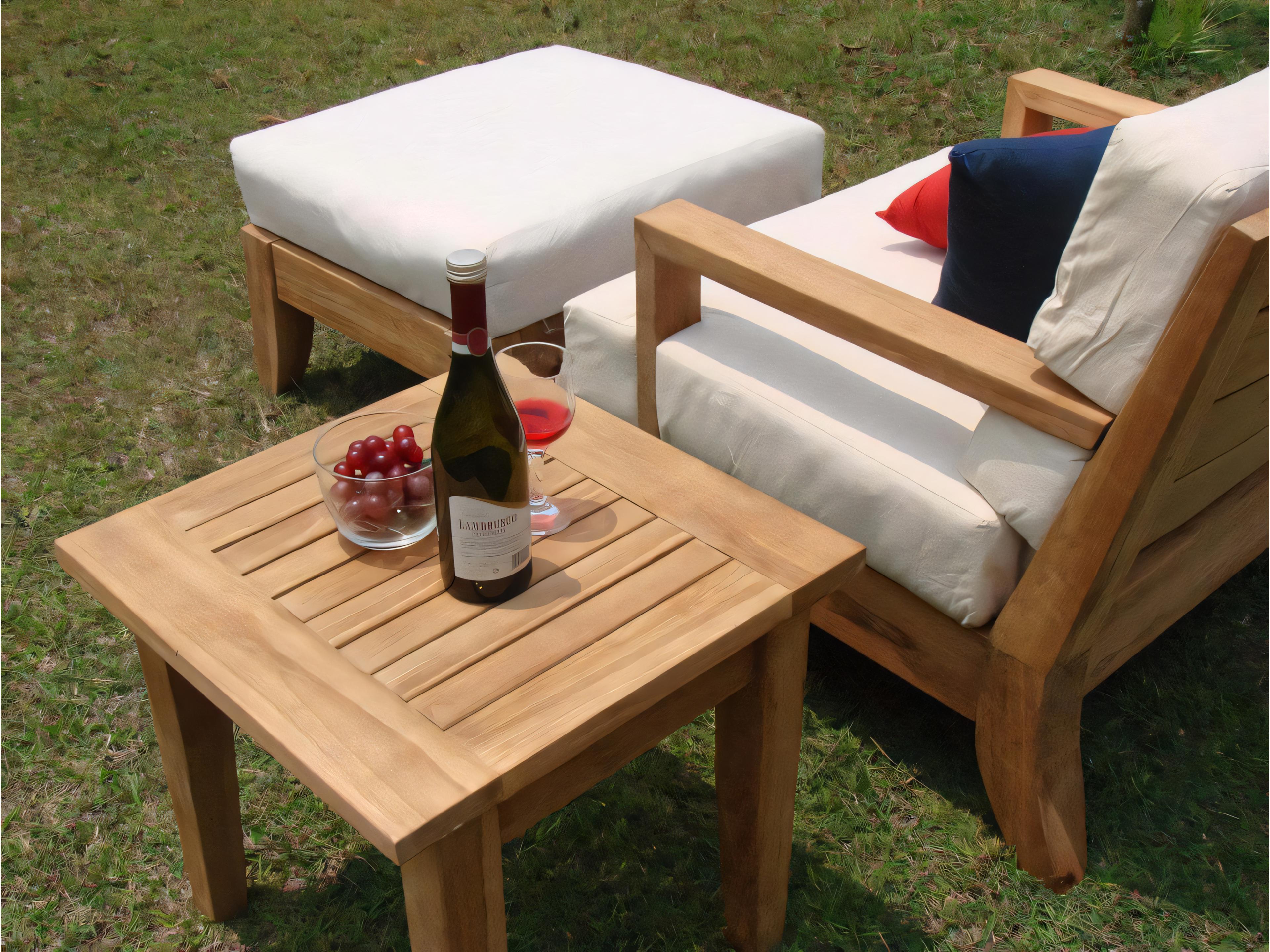 Teak Smith Atnas 26" Square Side Table / Stool