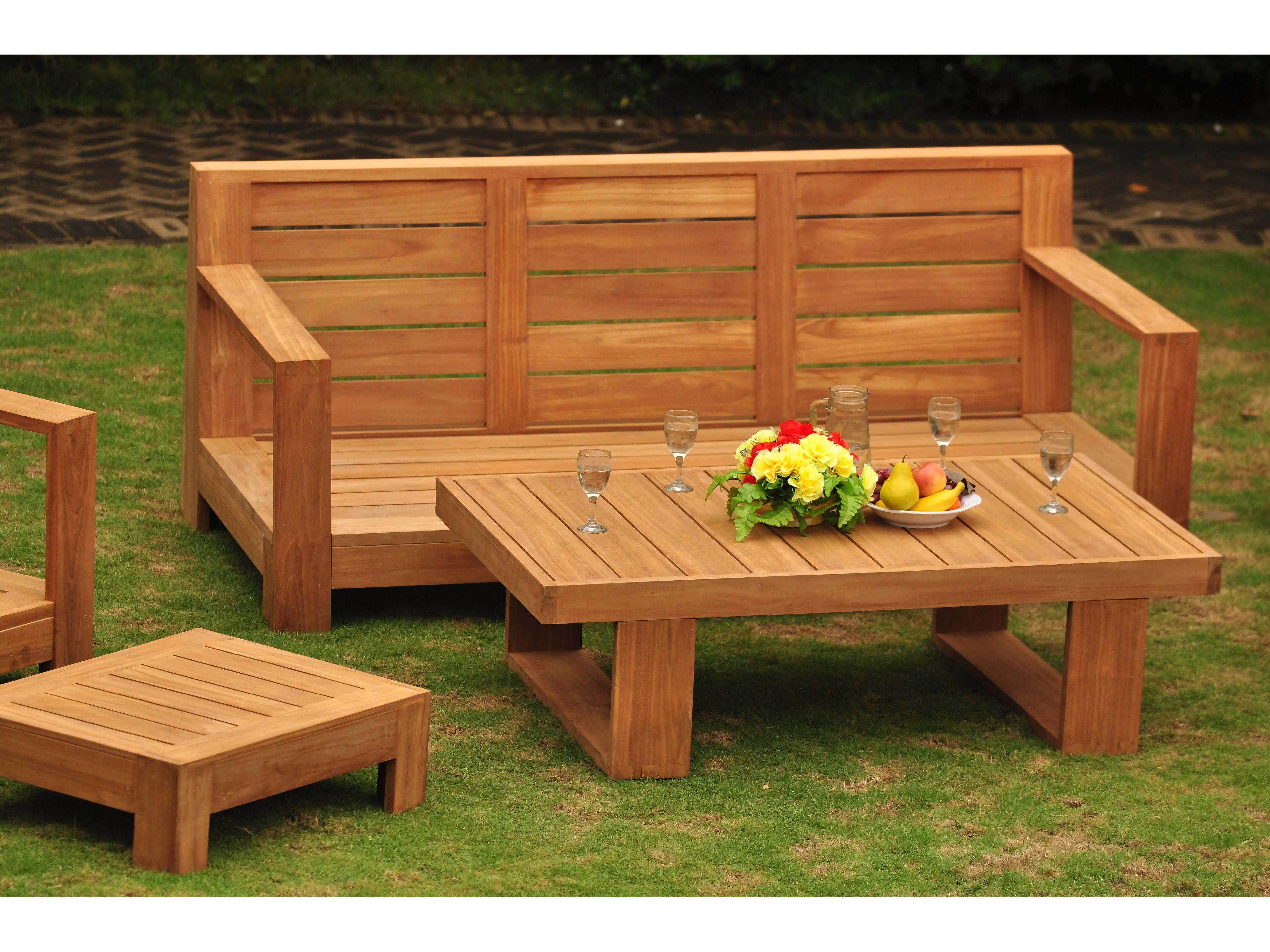 Teak Smith Canberra Rectangular Coffee Table