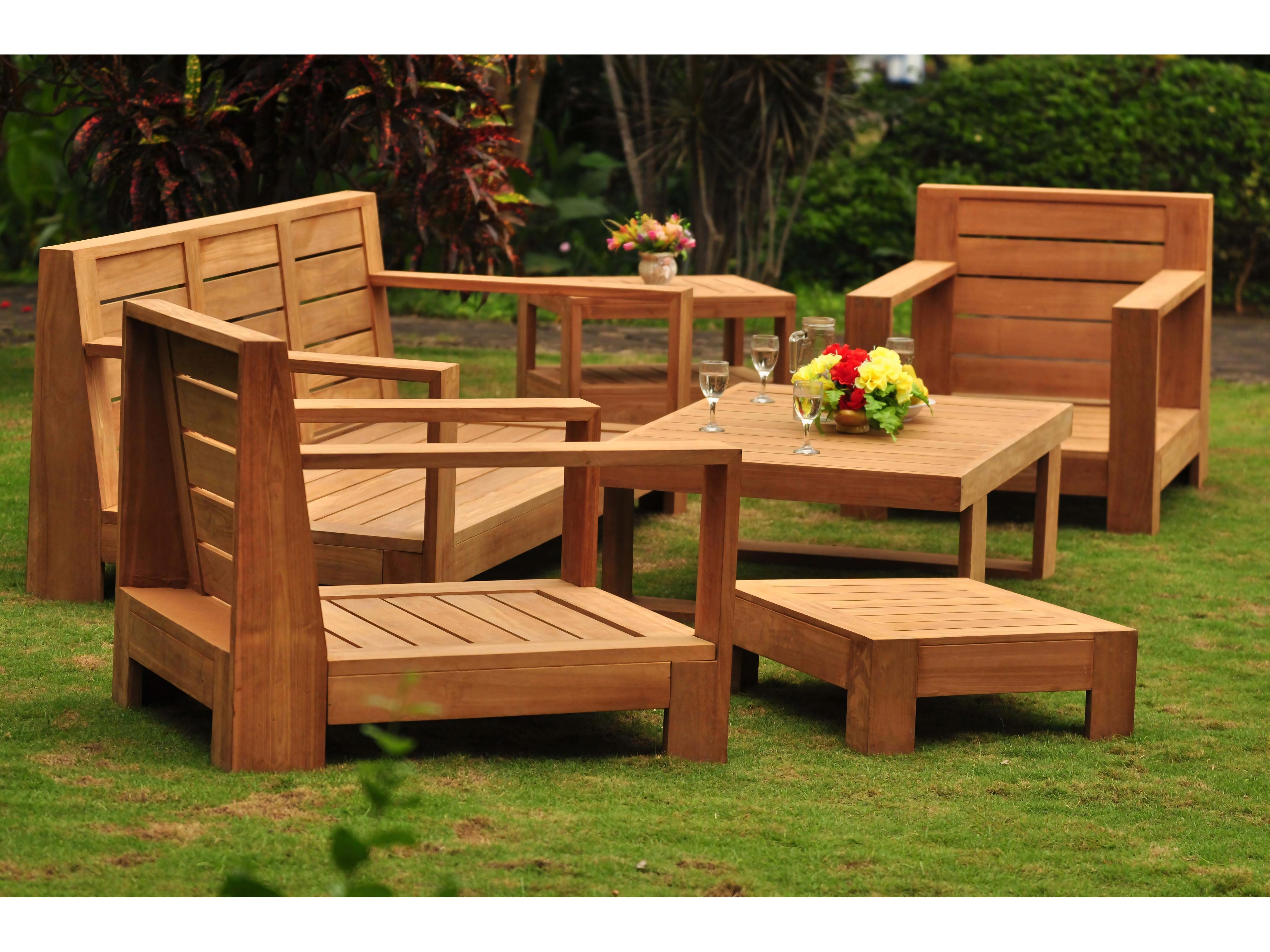 Teak Smith Canberra Ottoman