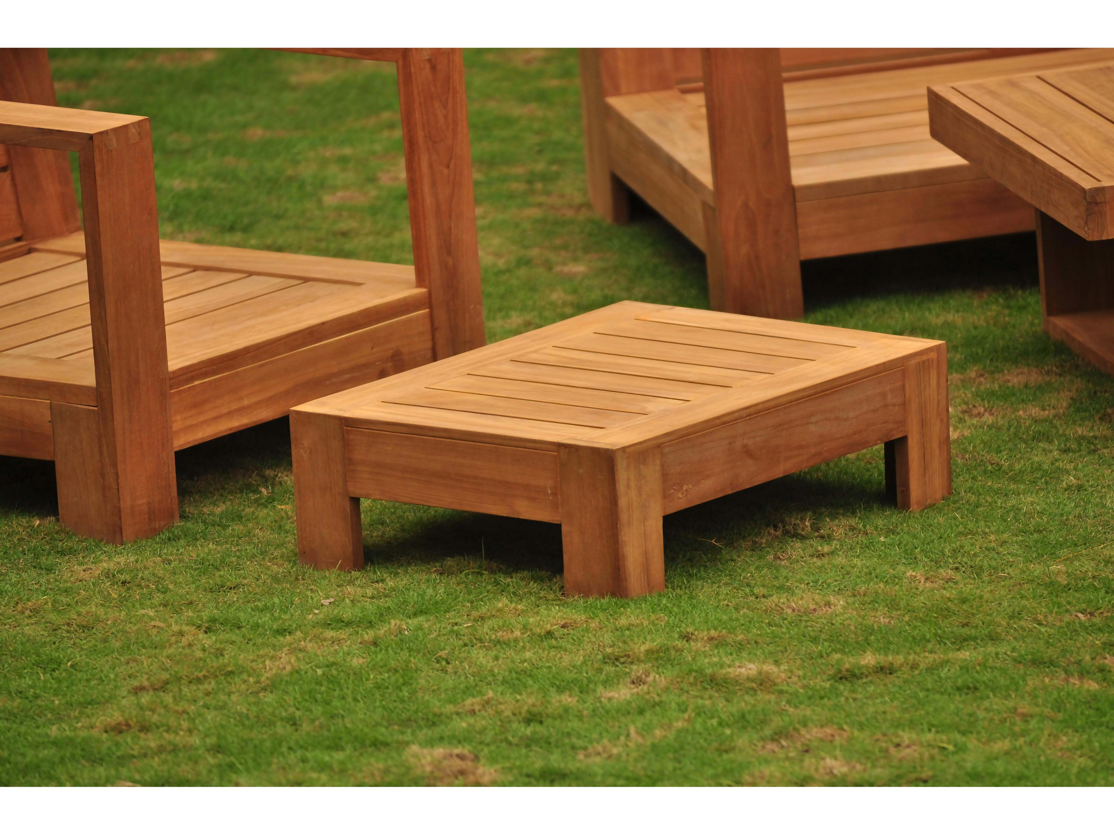 Teak Smith Canberra Ottoman